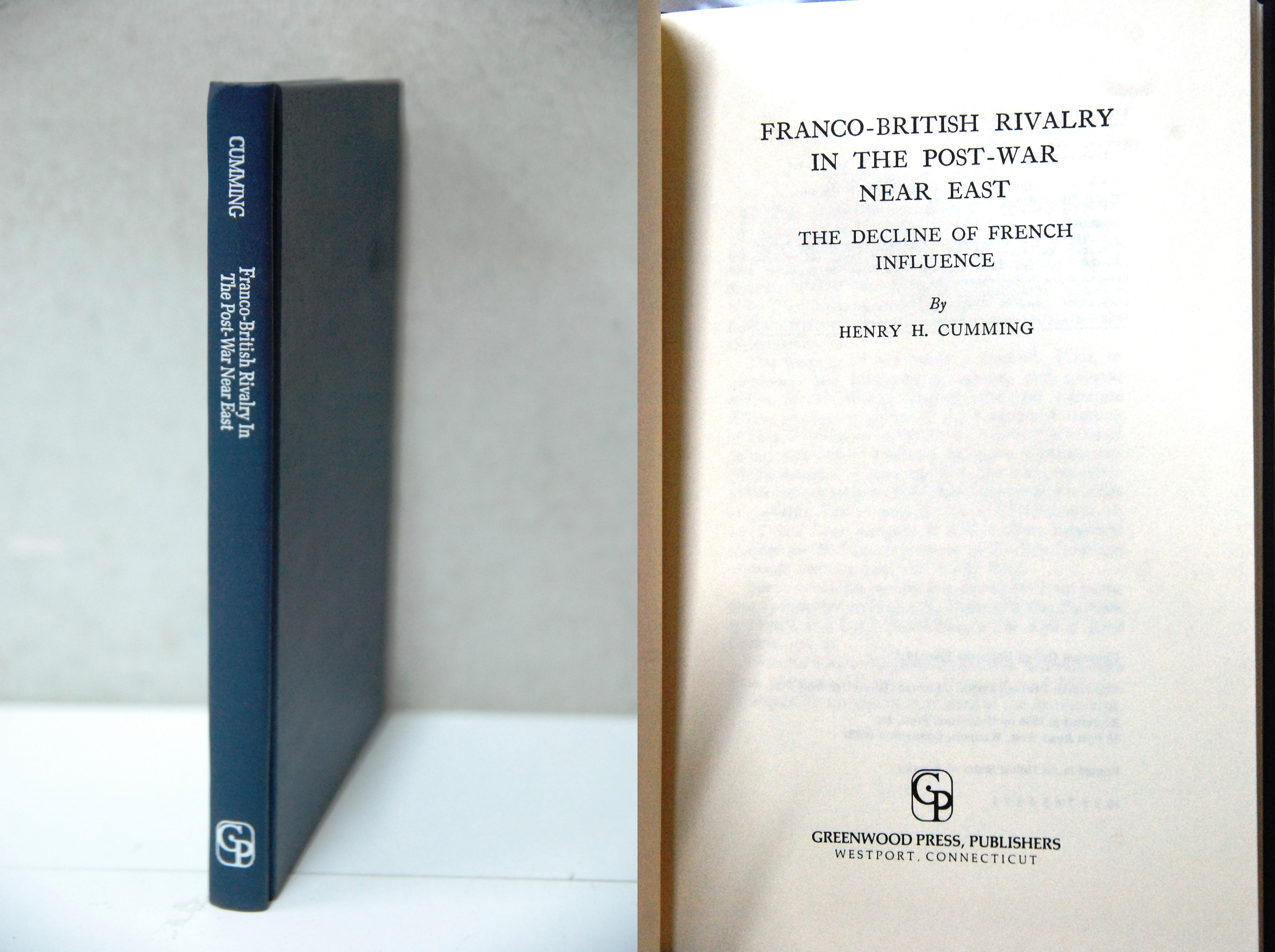 franco british rivalry in the post war near east NUOVO