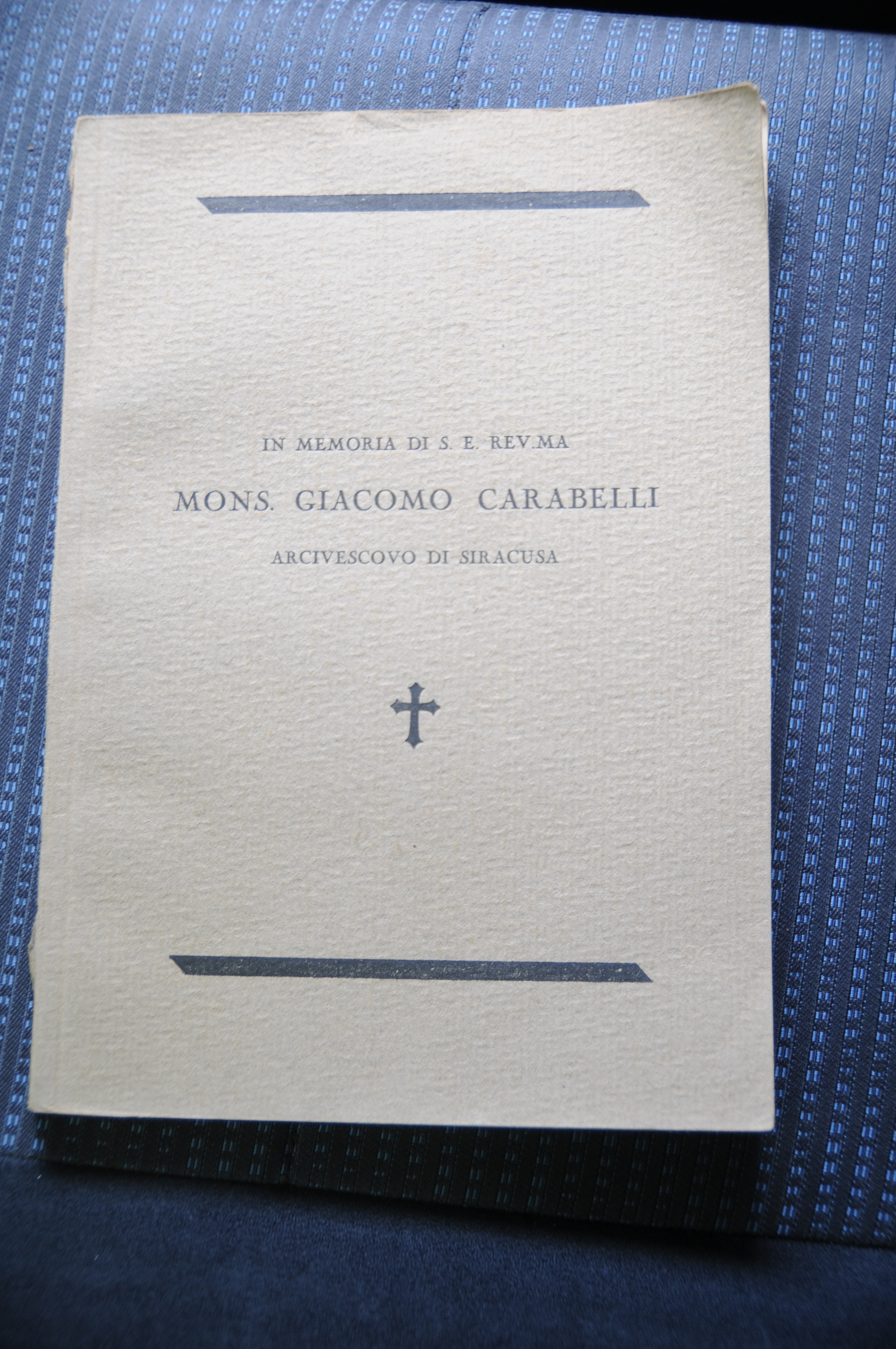 giacomo carabelli arcivescovo di siracusa NUOVISSIMO