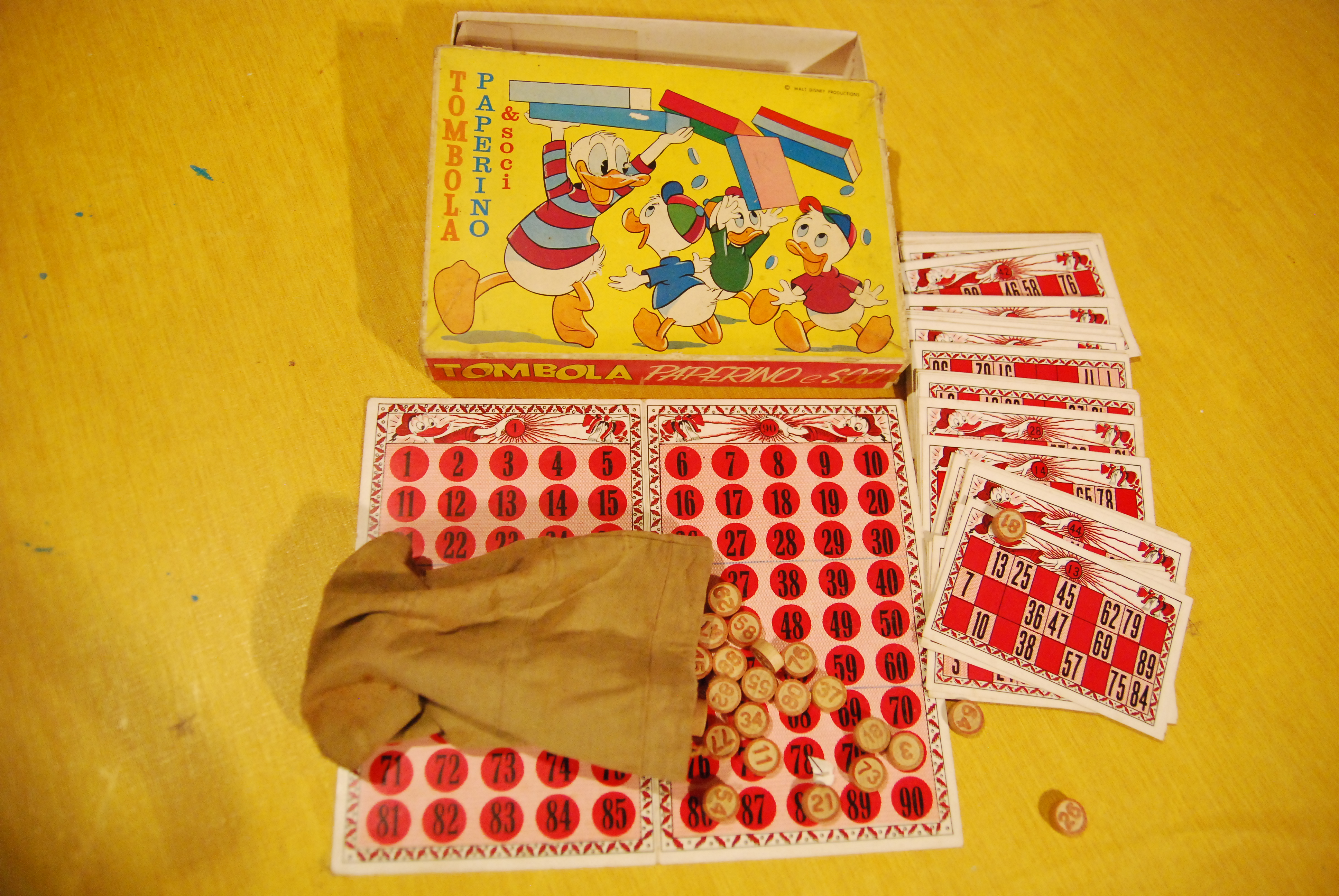 gioco da tavolo tombola di paperino e soci (come da …