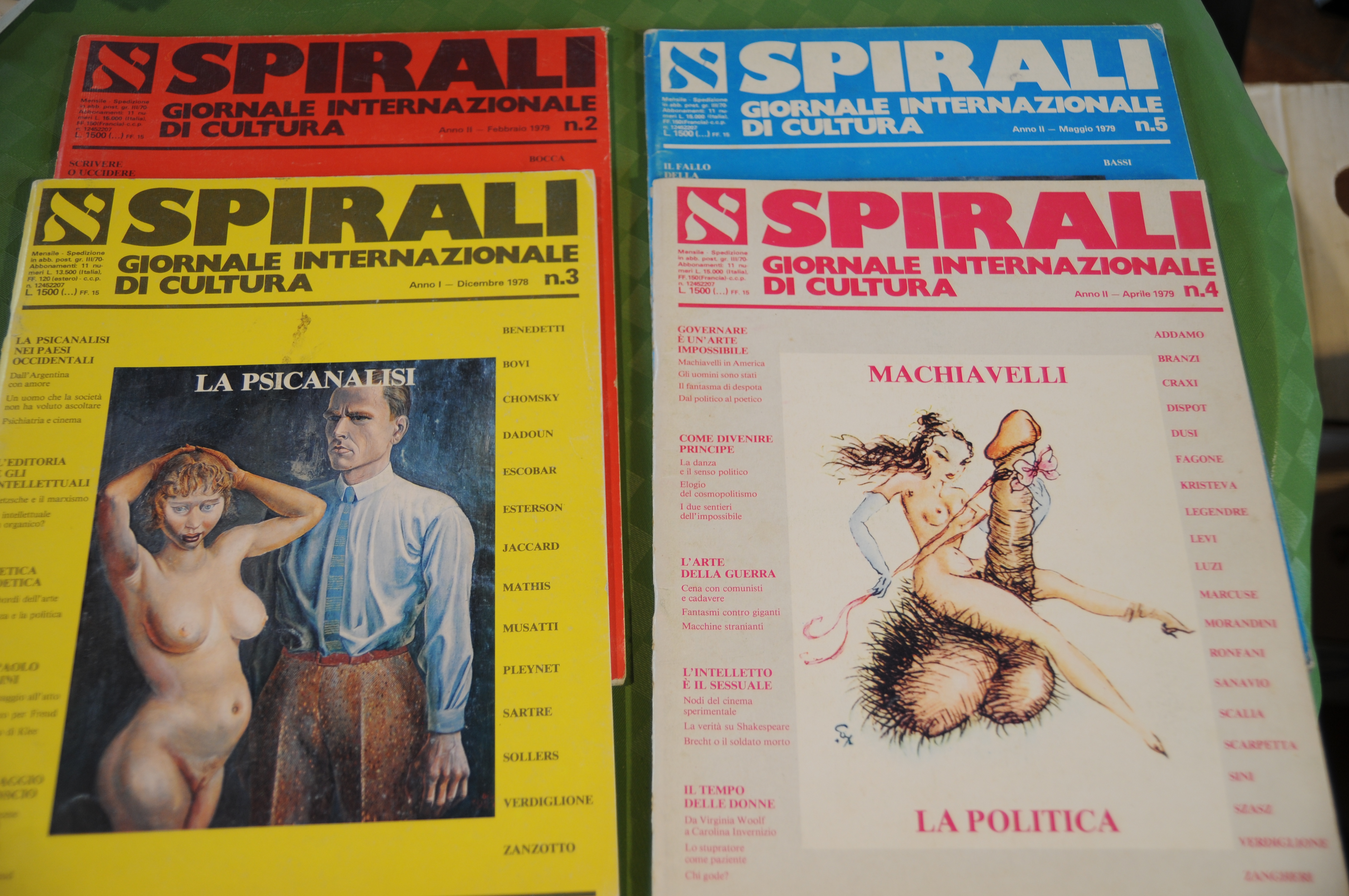 giornale internazionale di cultura numeri 2,3,4,5