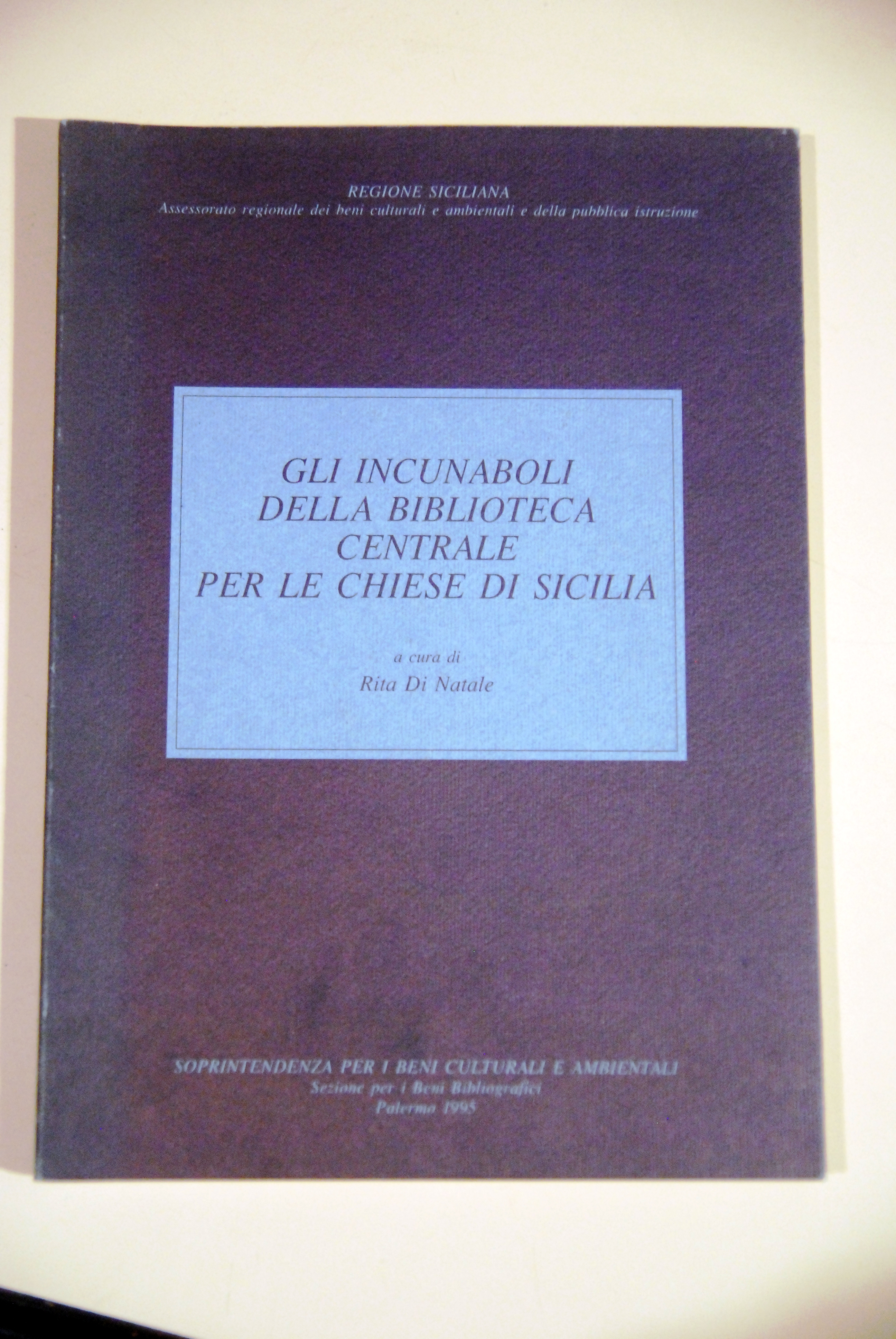 gli incunaboli della biblioteca centrale per le chiese di sicilia