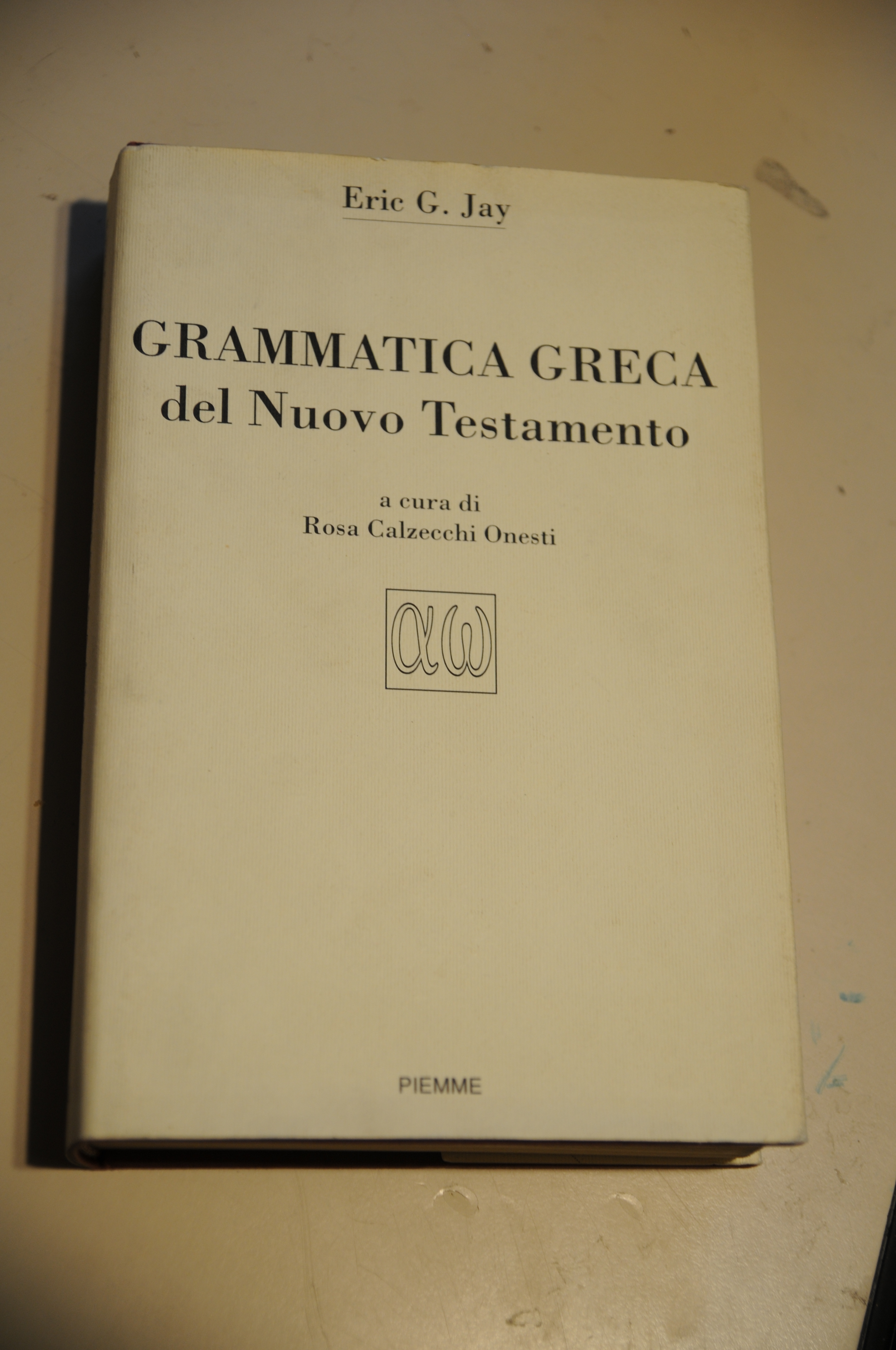 grammatica greca del nuovo testamento (1 ed. originale)