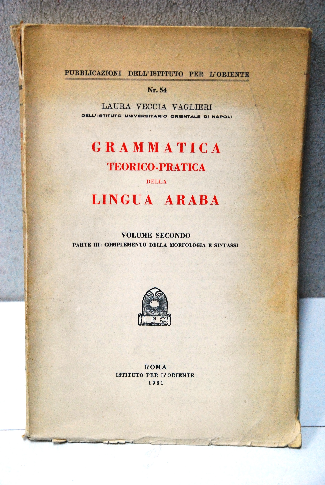 grammatica teorico pratica della lingua araba vol. secondo