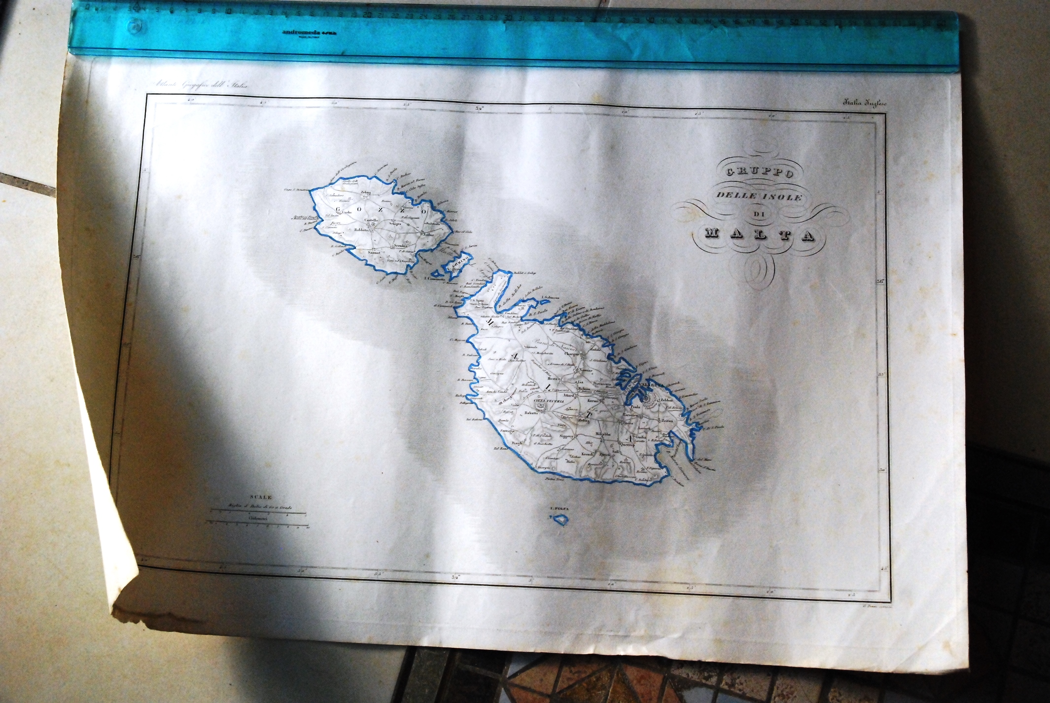 gruppo delle isole di malta italia inglese atlante geografico dell'italia