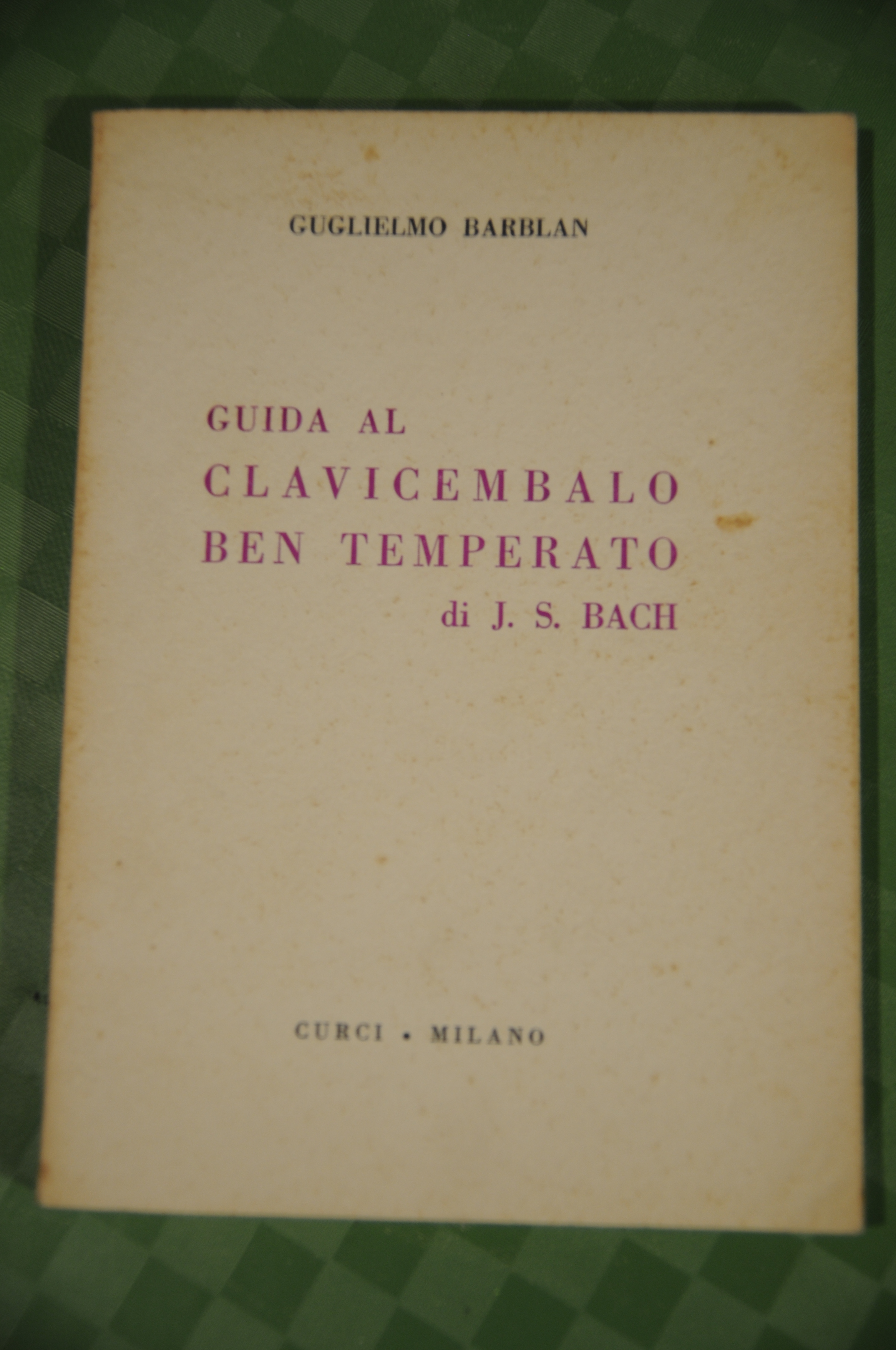 guida al clavicembalo ben temperato di j.s. bach