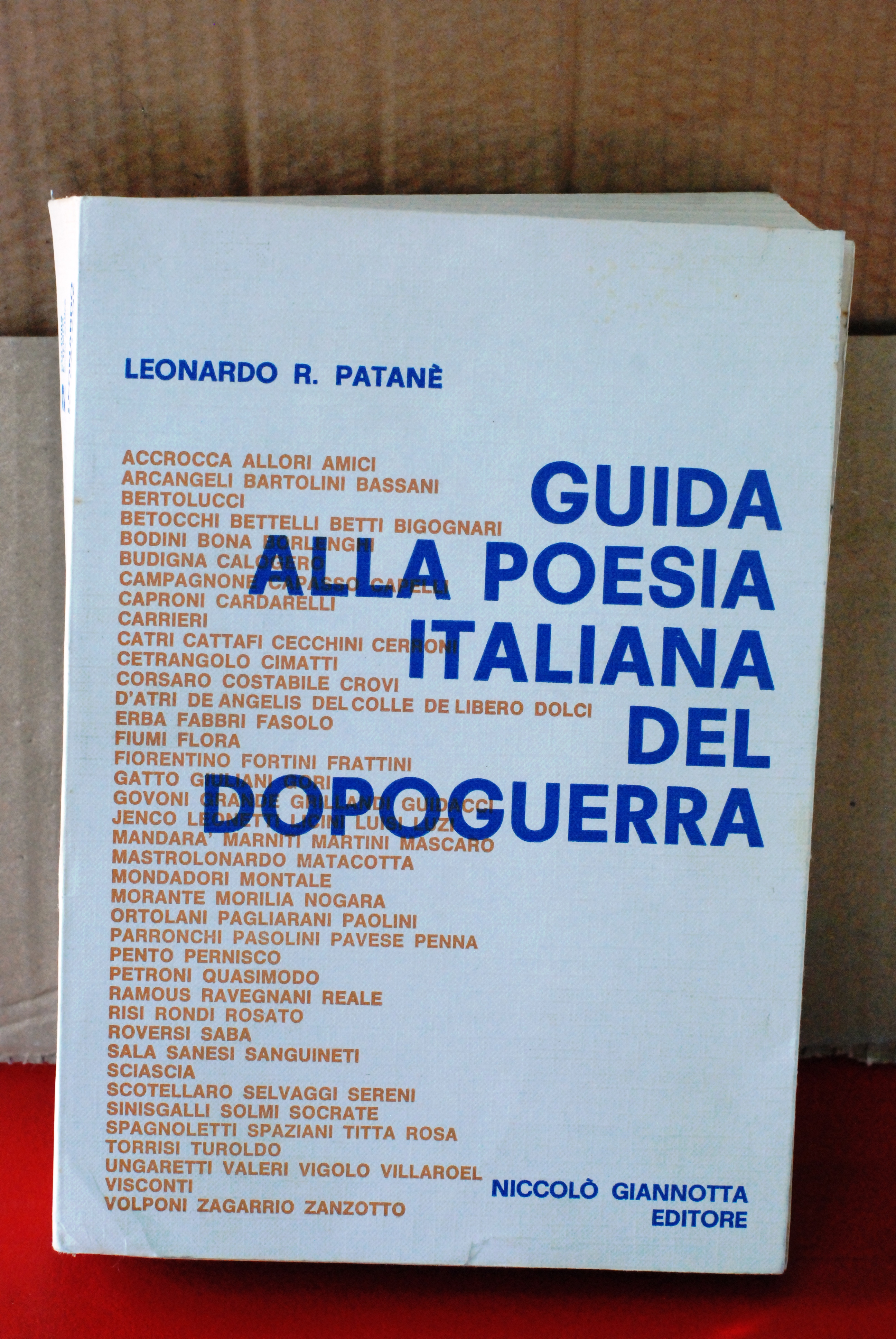 guida alla poesia italiana del dopoguerra NUOVO
