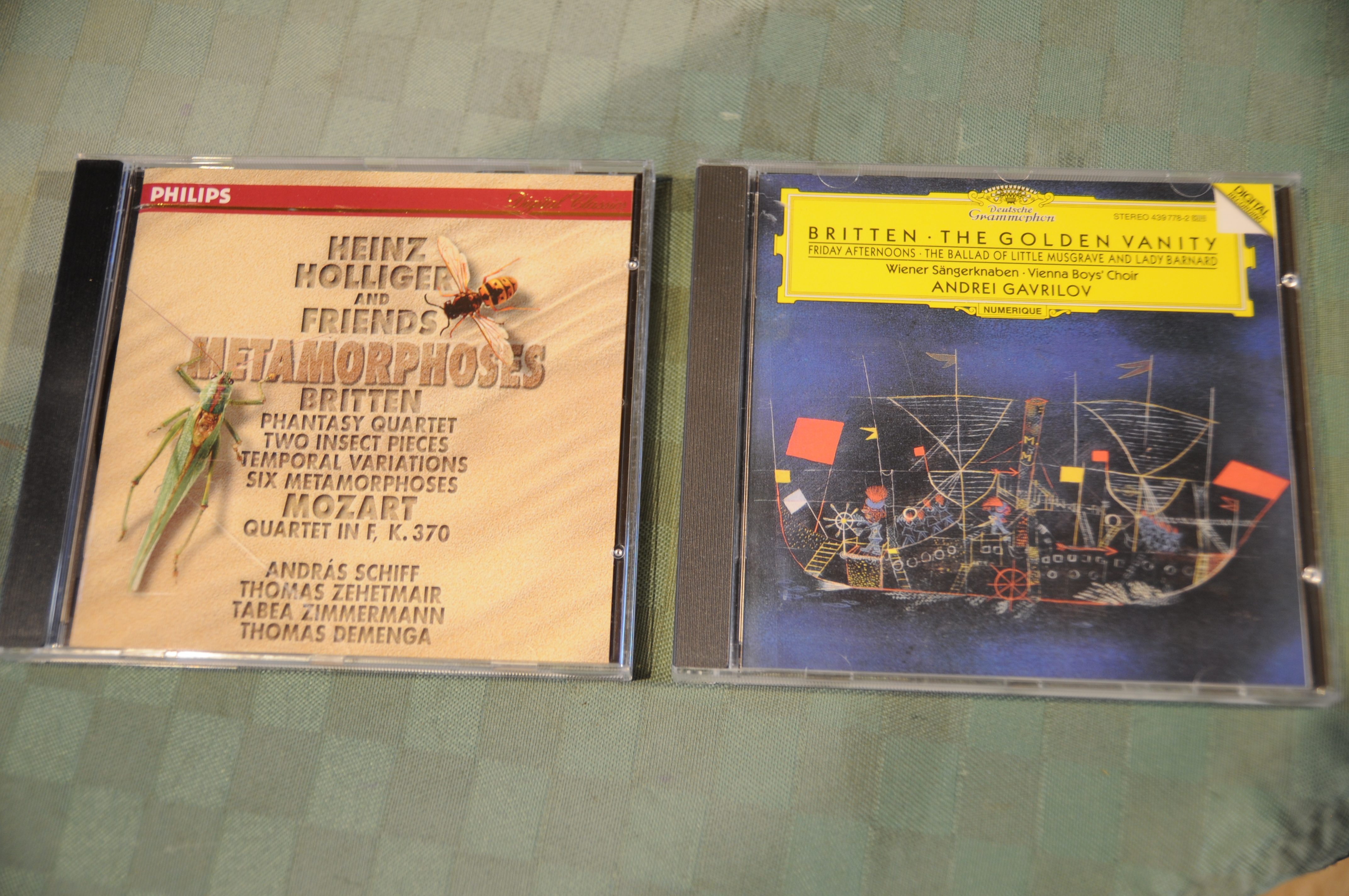 heinz HOLLIGER and friends mozart metamorphoses britten quartet k 370 …