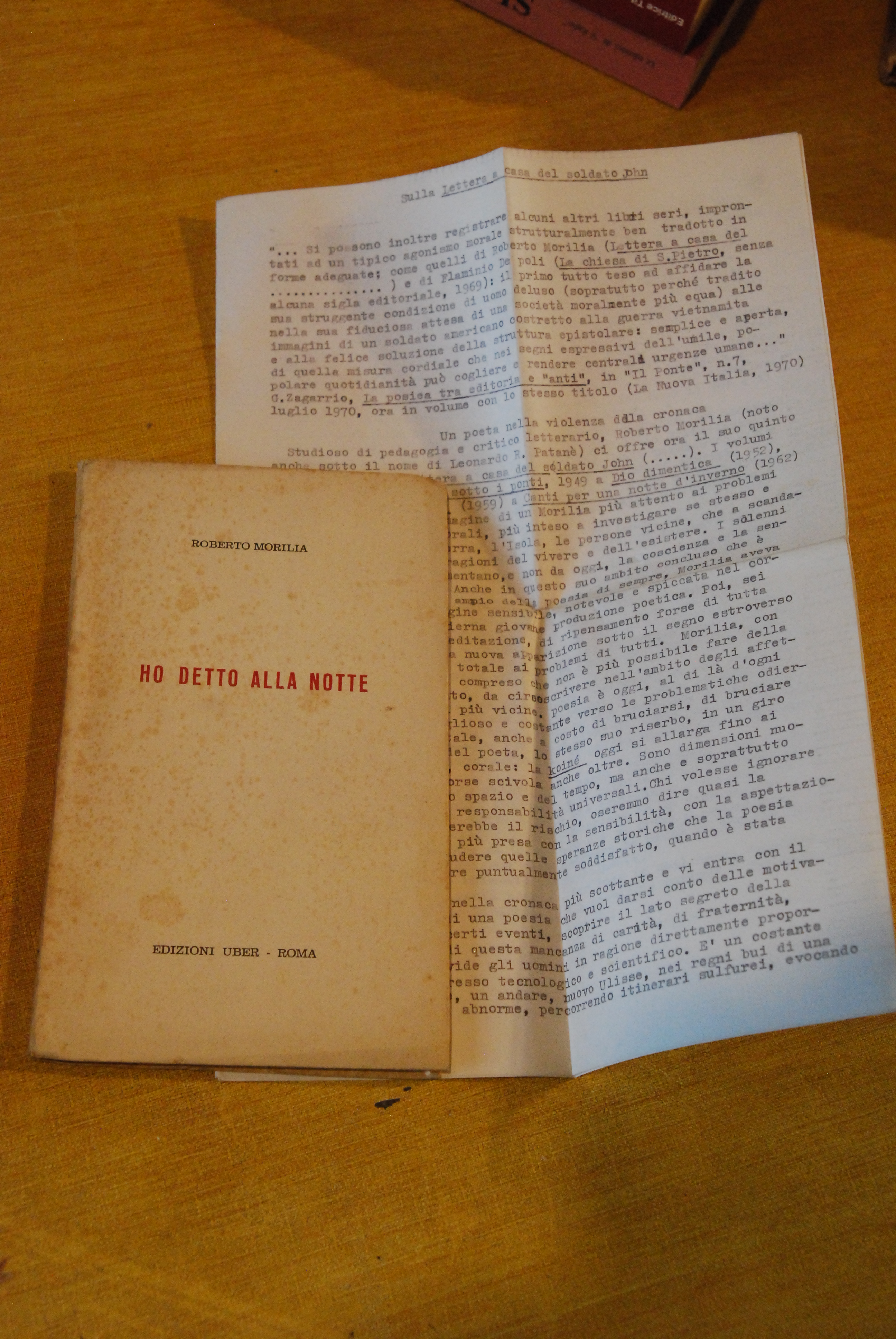 ho detto alla notte NUOVO