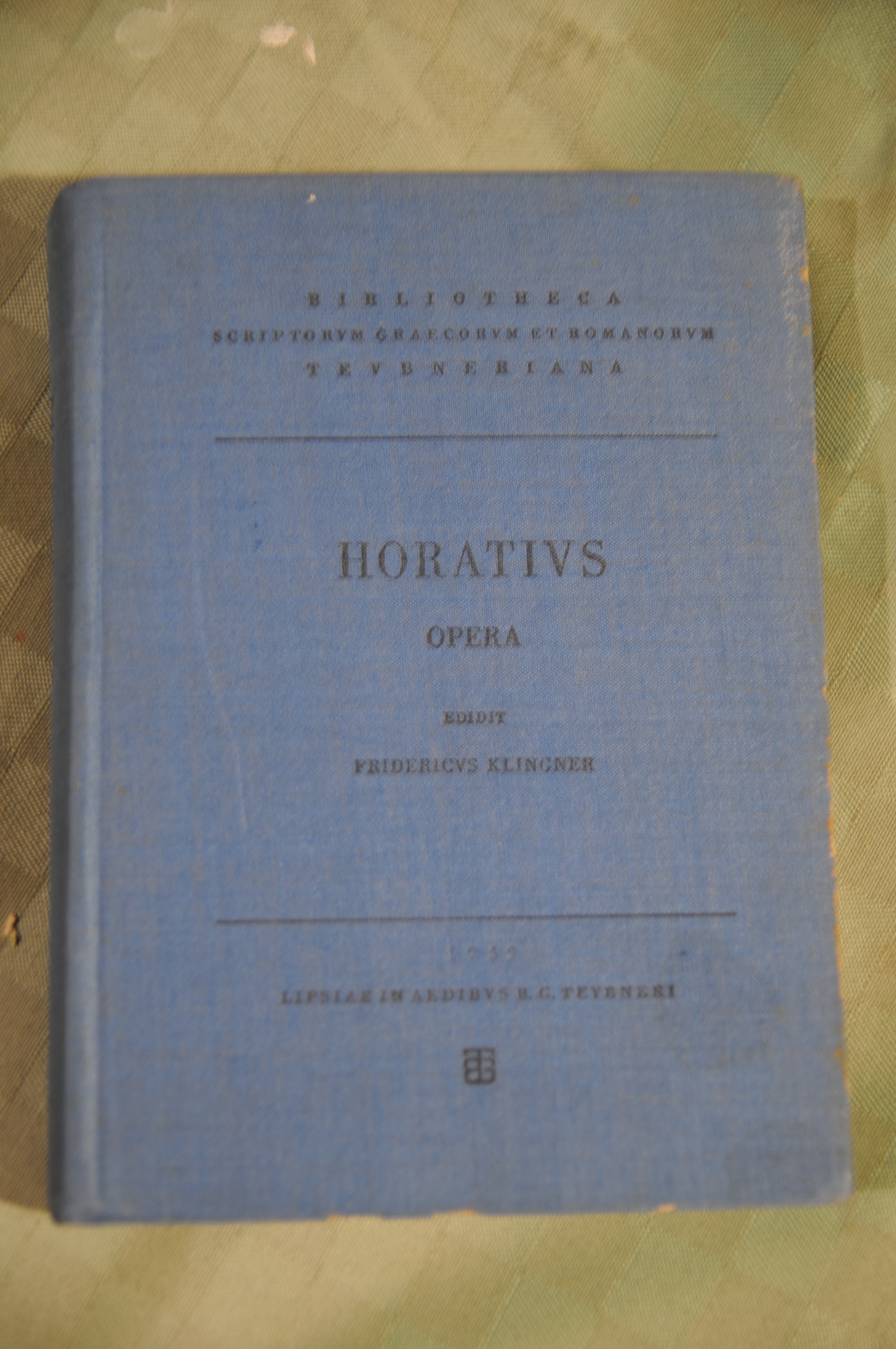 horatius opera HORATI FLACCI NUOVISSIMO