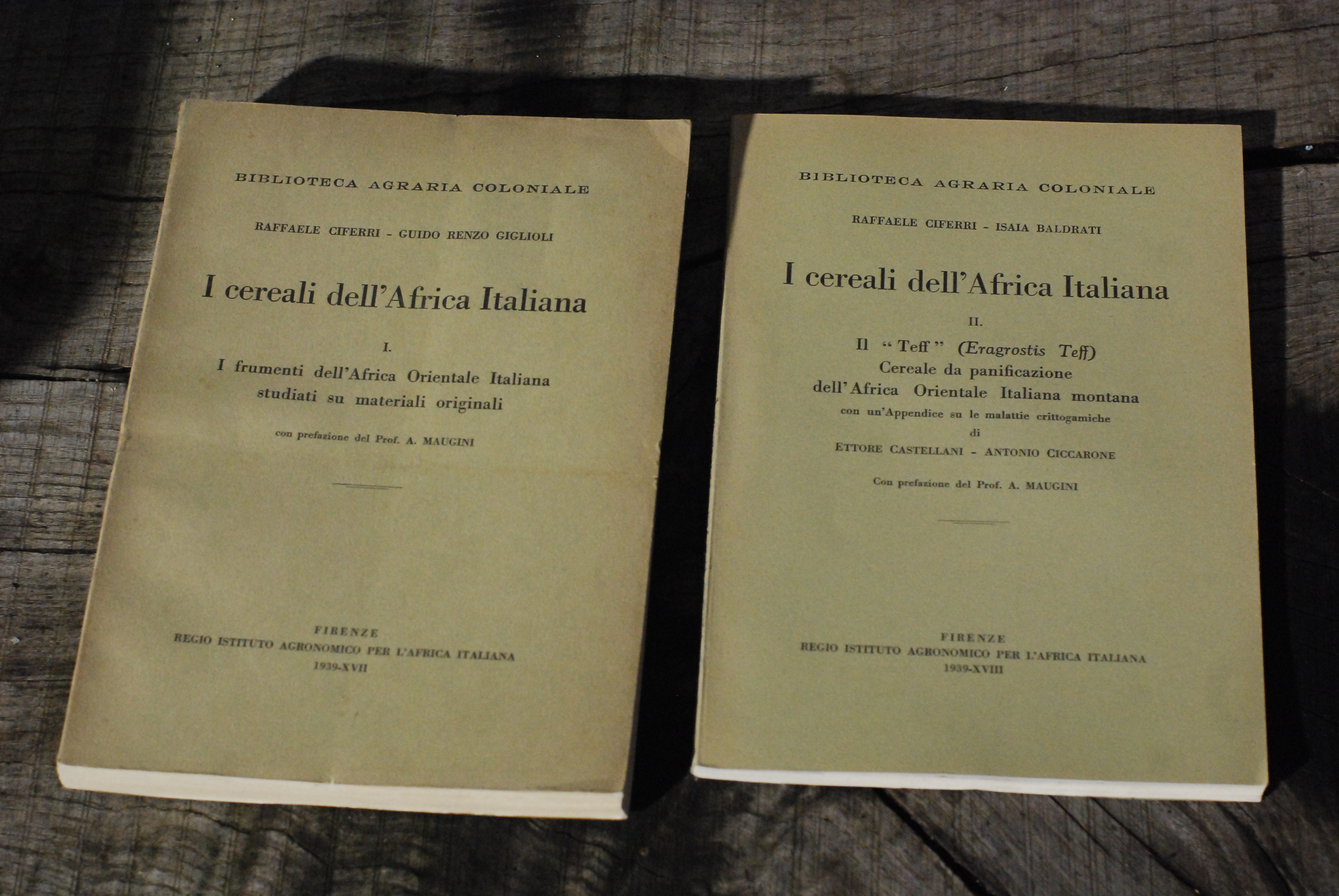 i cereali dell'africa italiana 2 vol. opera cpl. NUOVISSIMI
