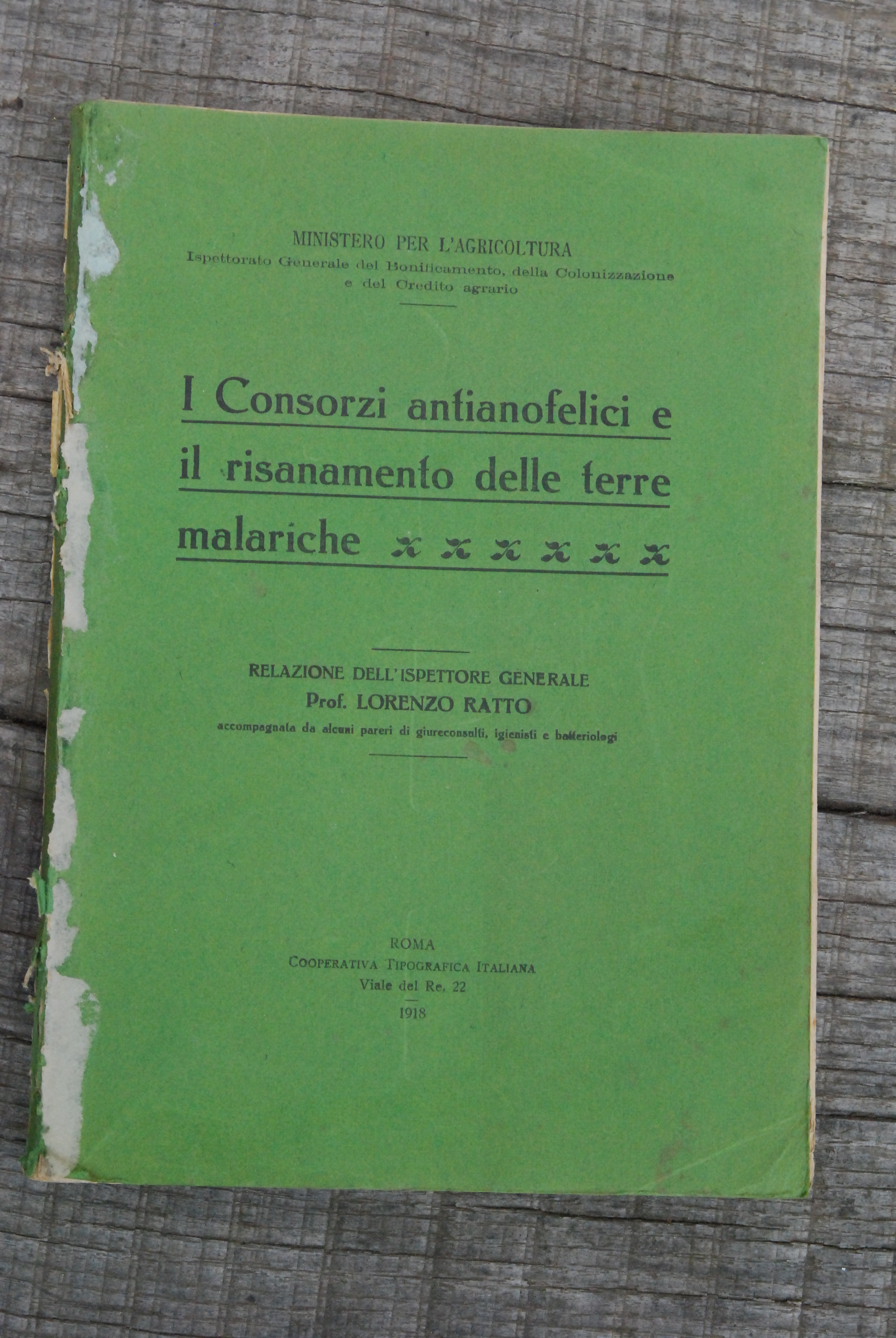 i consorzi antianofelici e il risanamento delle terre malariche