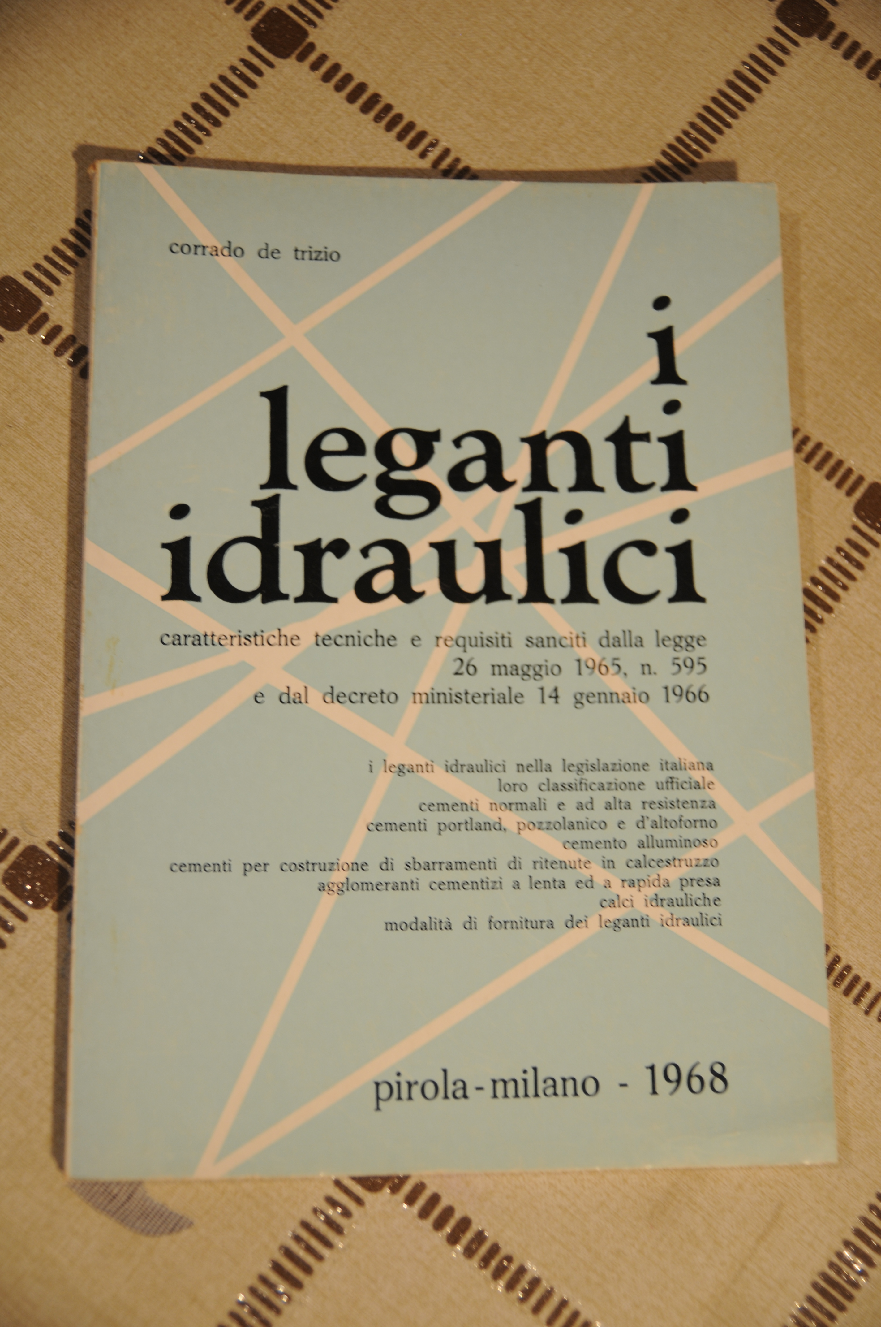 i leganti idraulici NUOVISSIMO