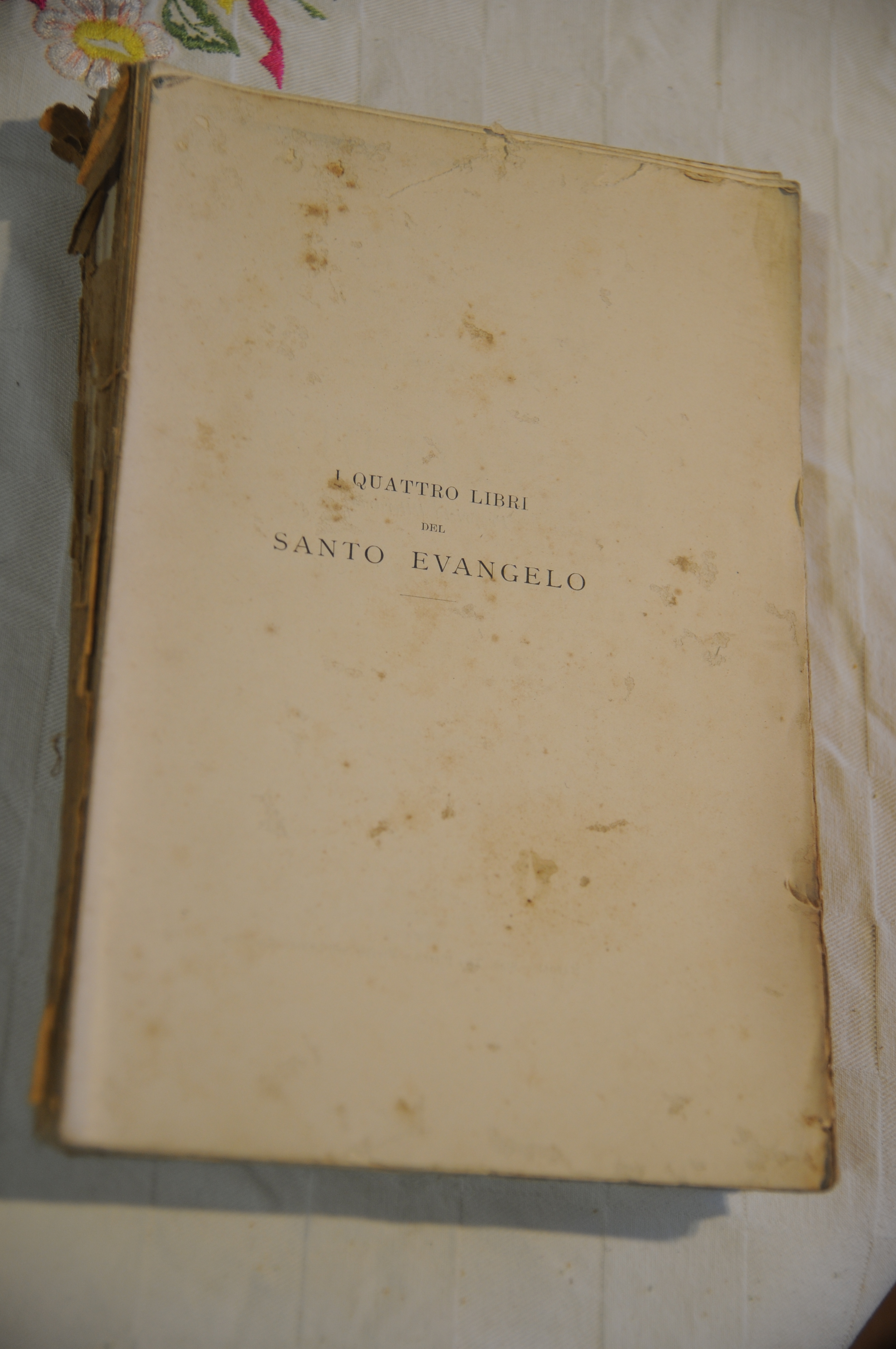 i quattro libri del santo evangelo vol. 1 (mancante di …