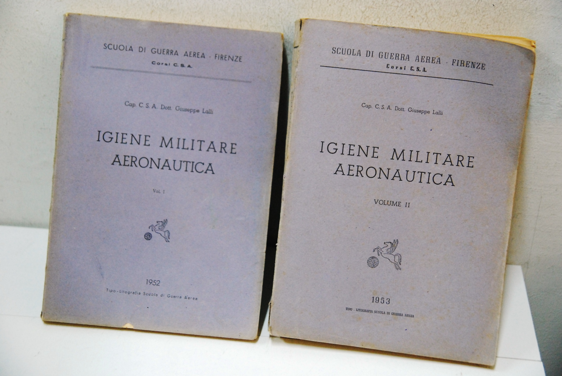 Igiene militare aeronautica 2 vol. cpl. 1952 1953