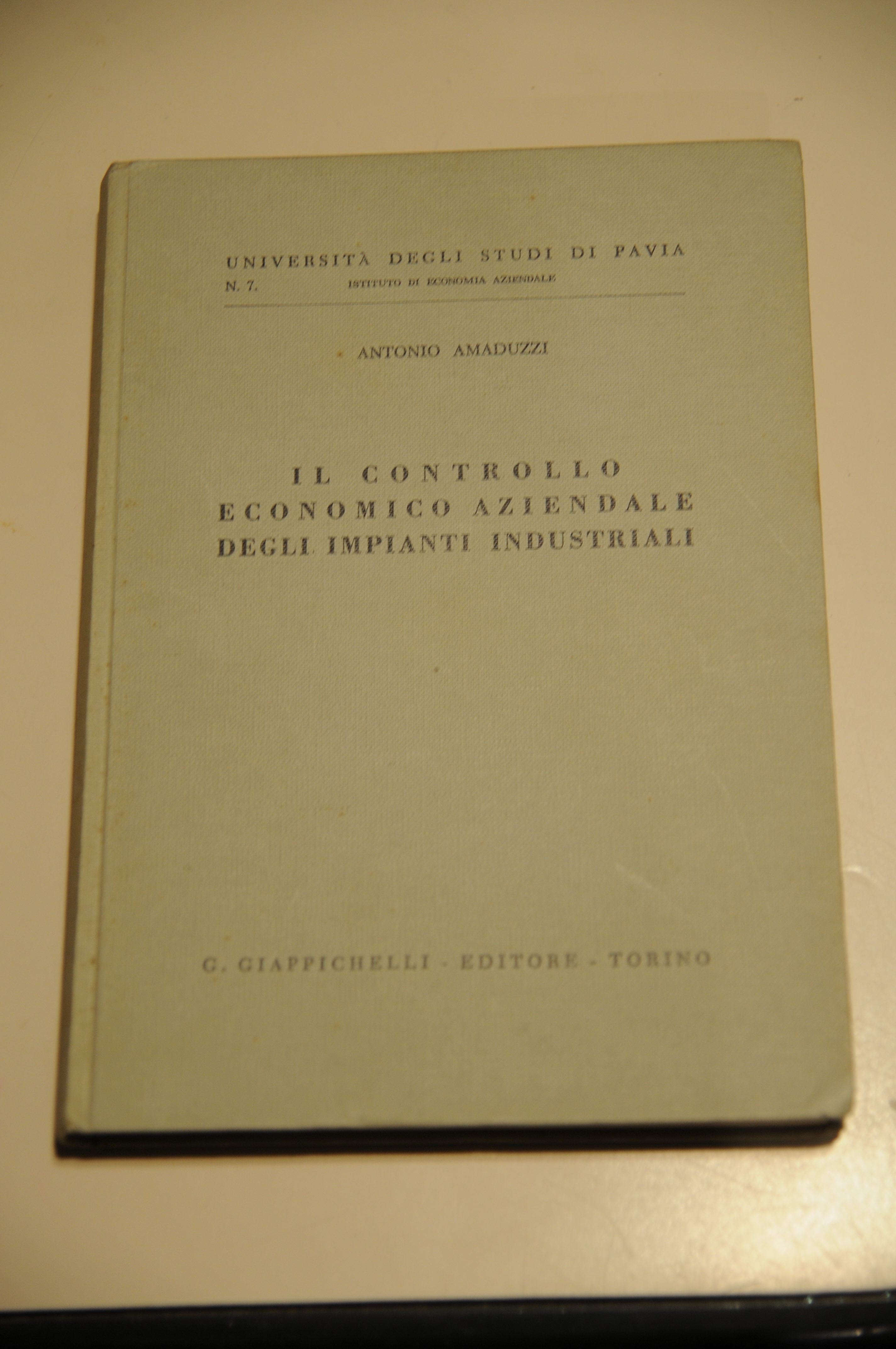 il controllo economico aziendale degli impianti industriali NUOVO