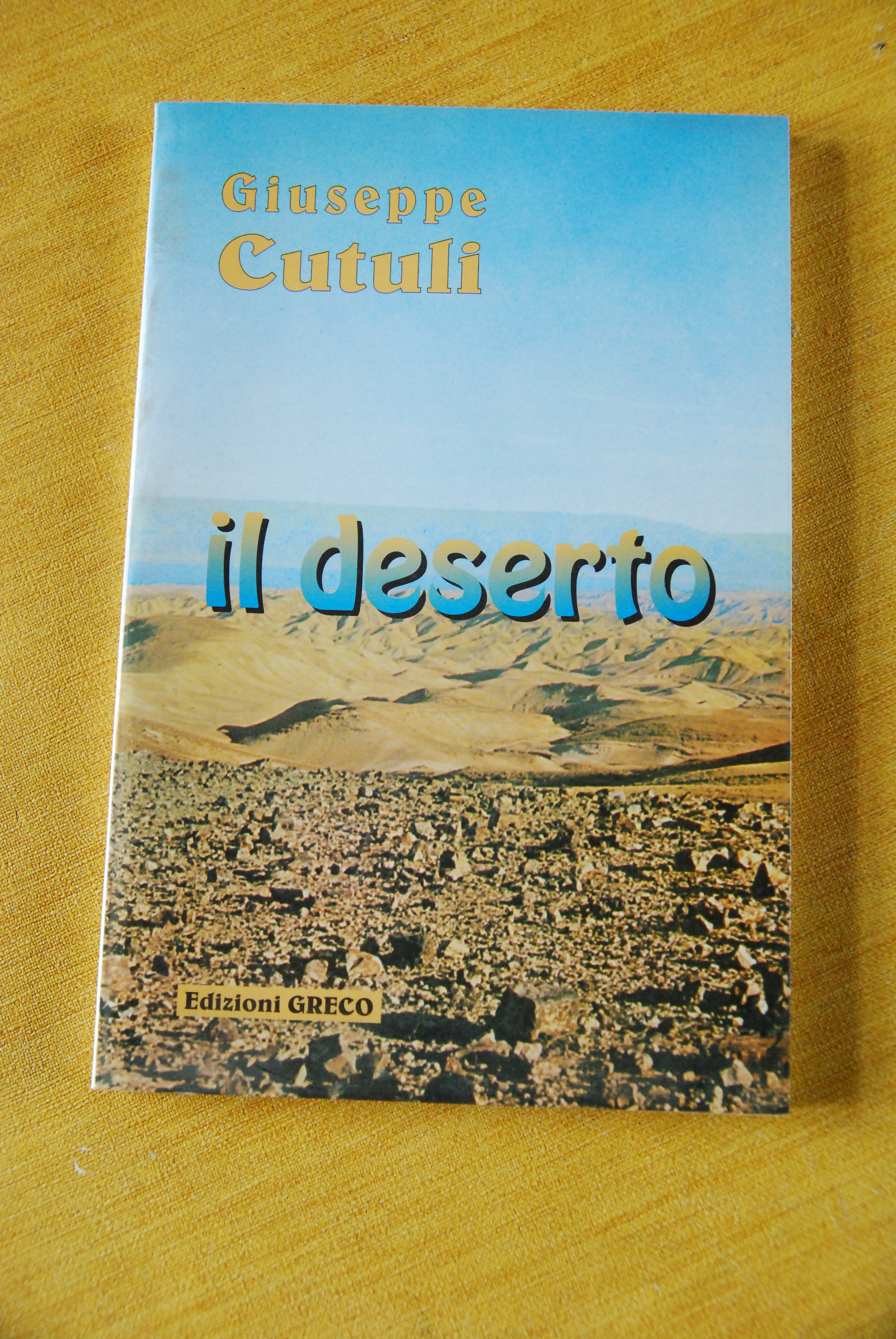 il deserto edizioni greco autografato dall'autore con dedica
