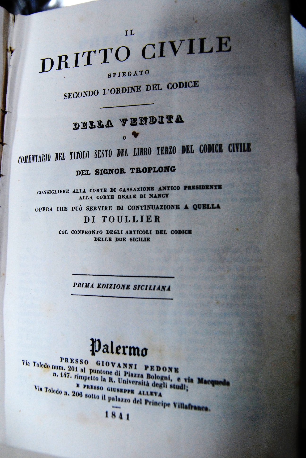 Il diritto civile spiegato secondo l'ordine del codice della vendita …