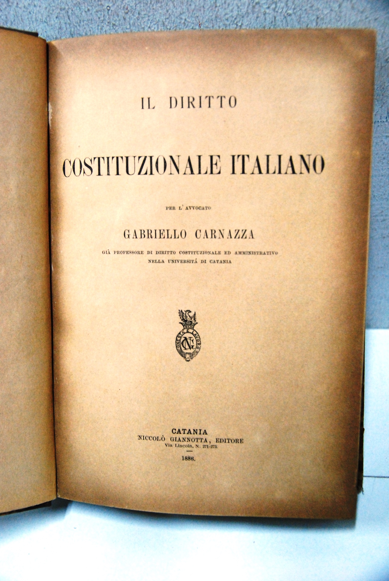 Il diritto costituzionale italiano
