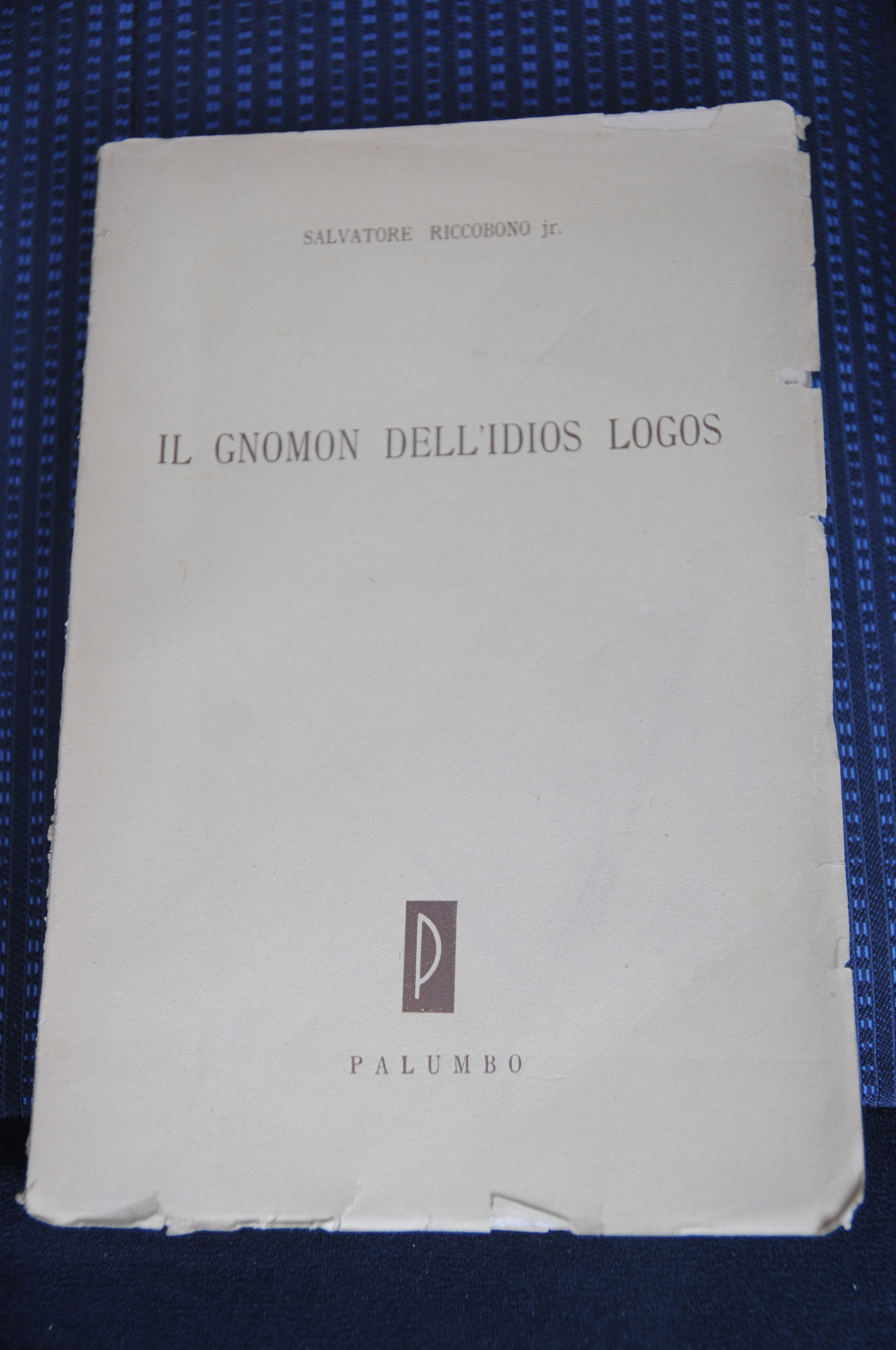 il gnomon dell'idios logos NUOVISSIMO autografato dall'autore con dedica