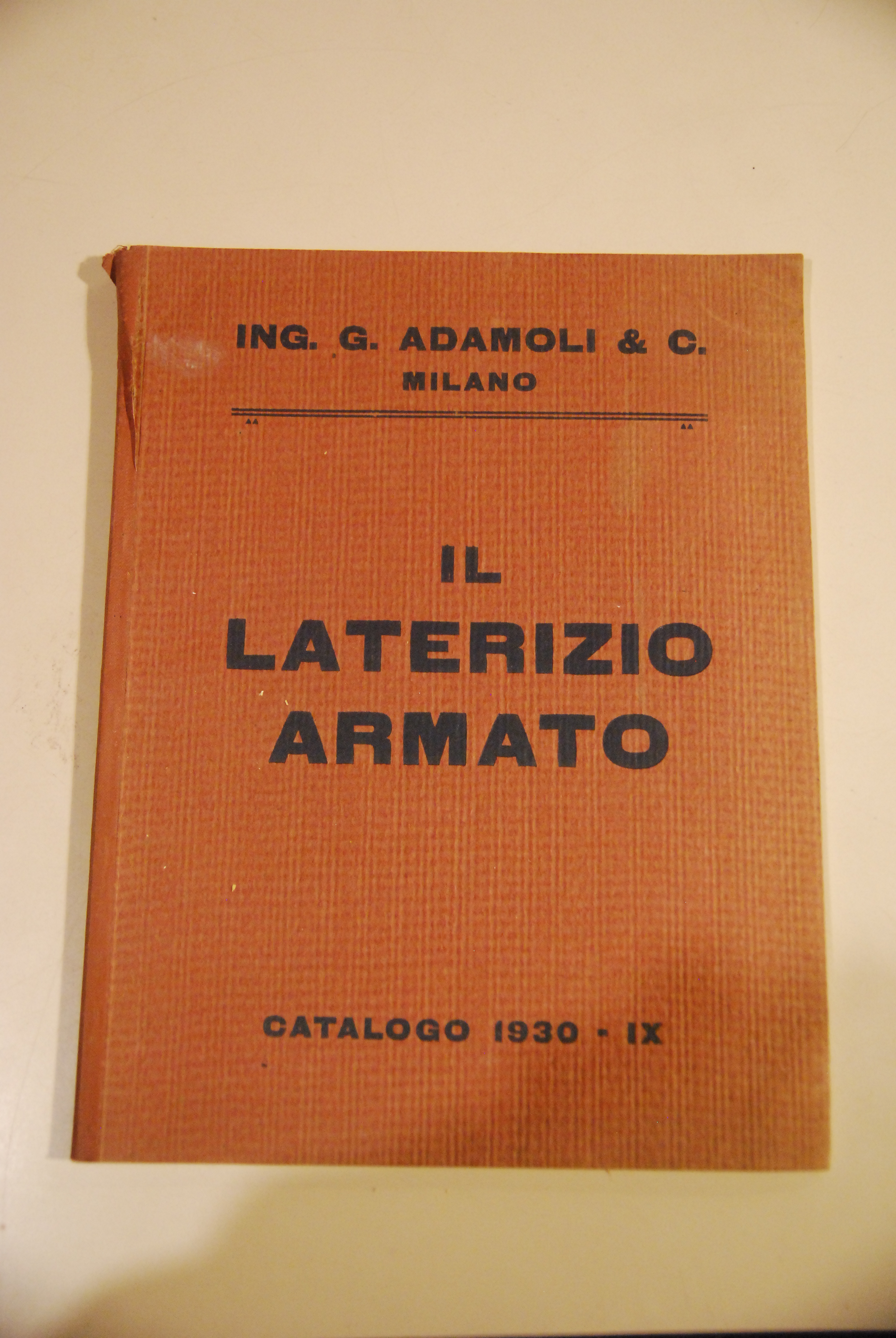 il laterizio armato catalogo 1930