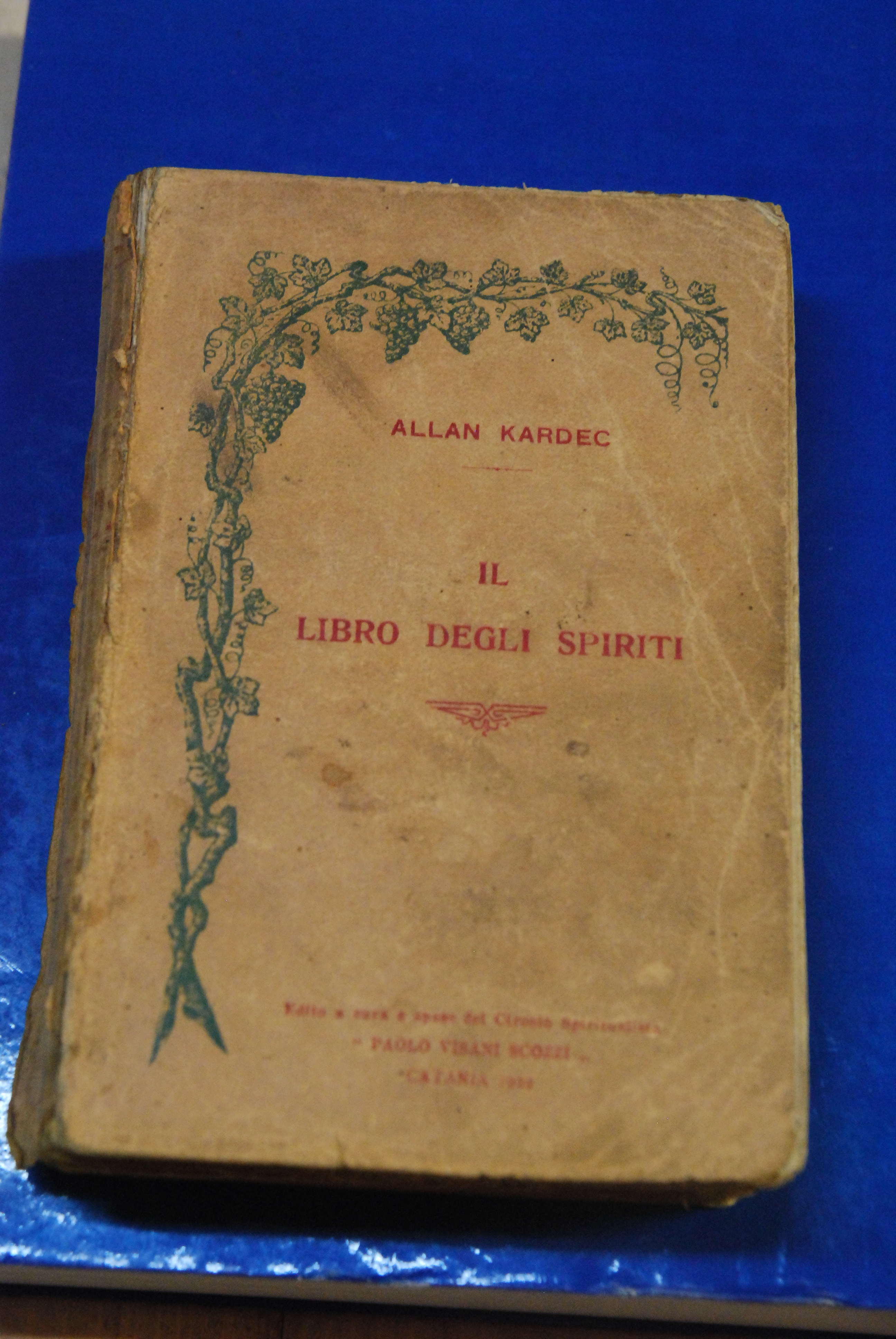 il libro degli spiriti - catania 1929 - mancante di …