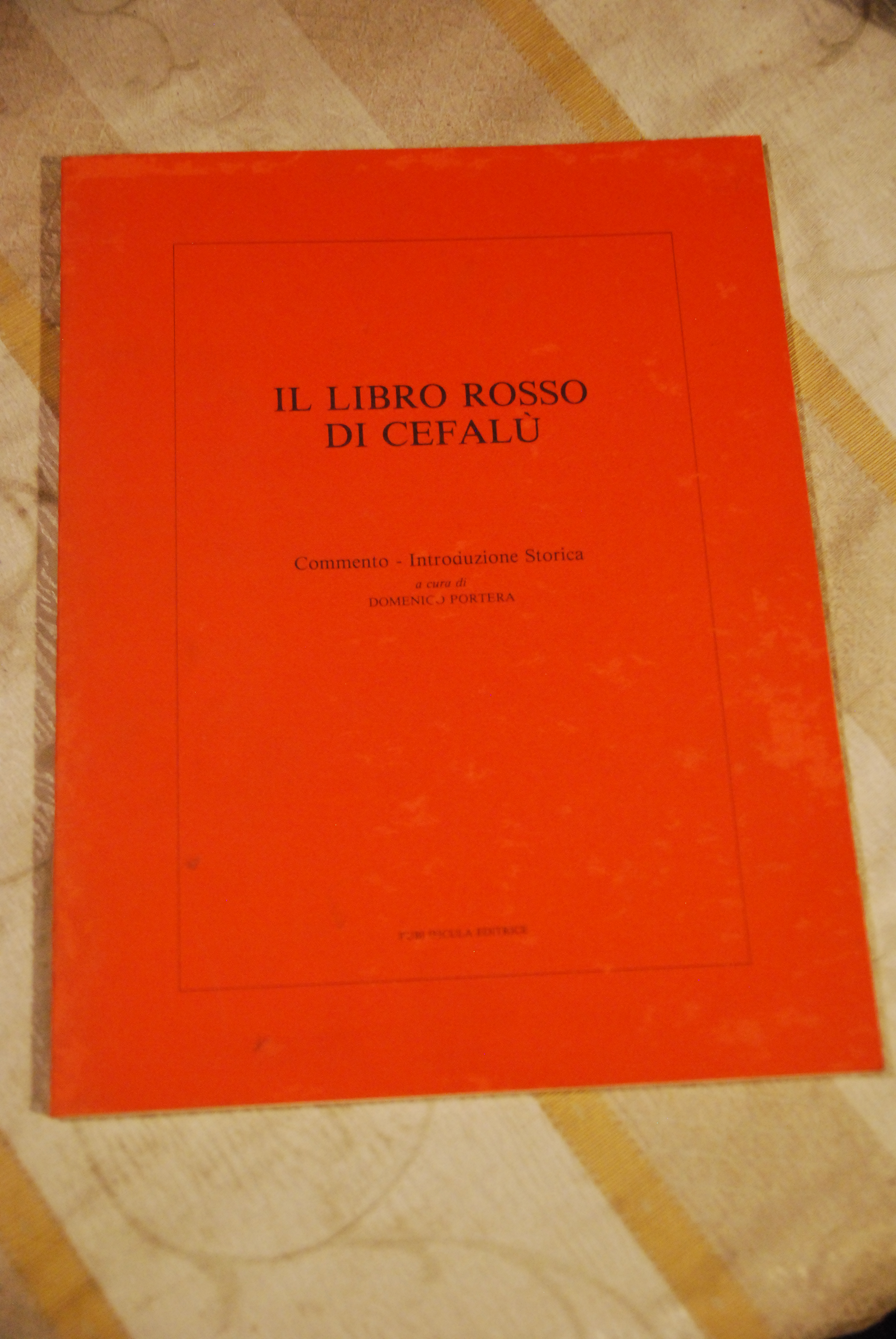 il libro rosso di cefalù cefalu' commento introduzione storica