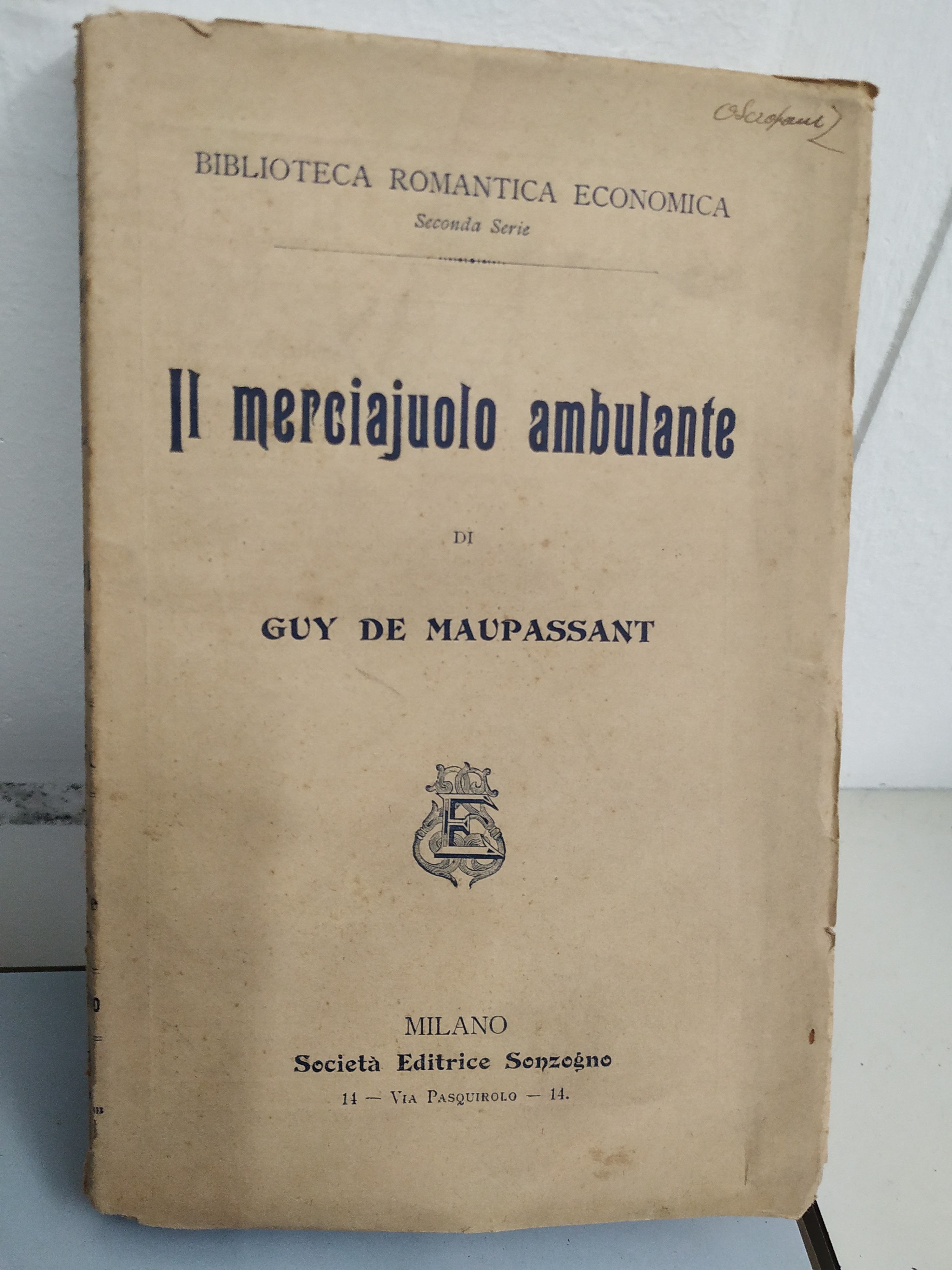 il merciajuolo merciaiuolo ambulante