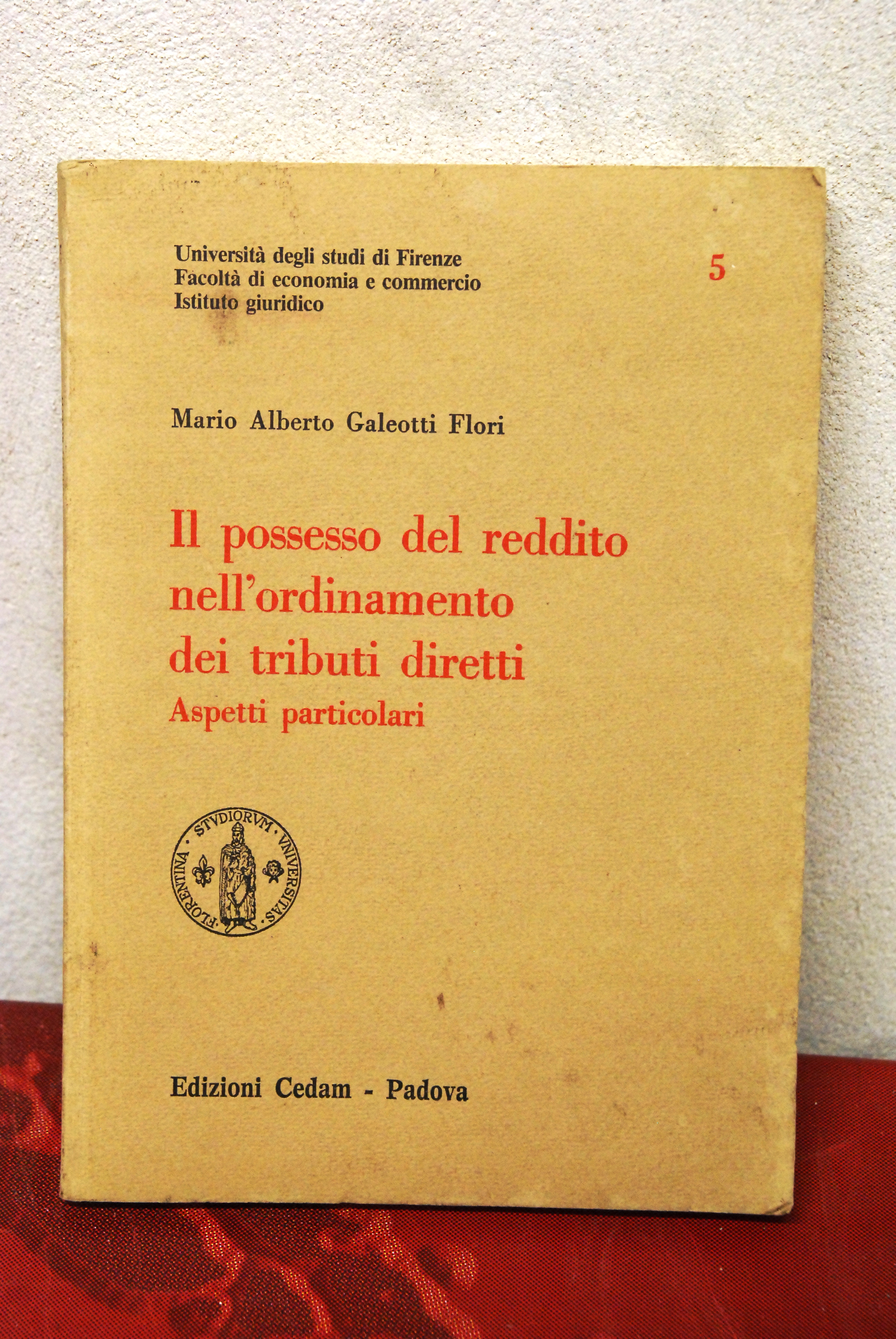 il possesso del reddito nell'ordinamento dei tributi diretti aspetti particolari …