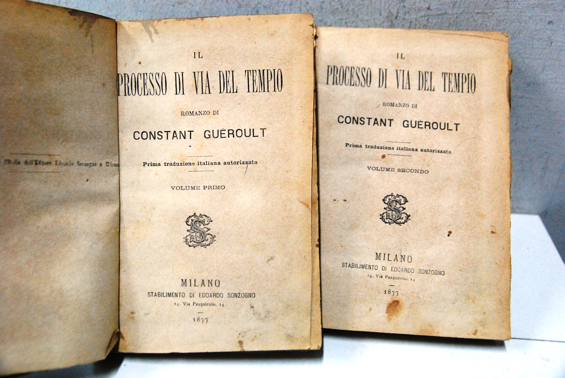 il processo di via del tempio 2 voll. opera cpl. …