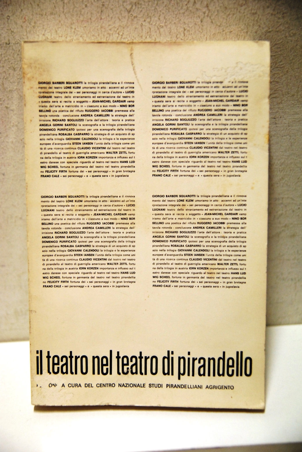 Il Teatro nel teatro di Pirandello