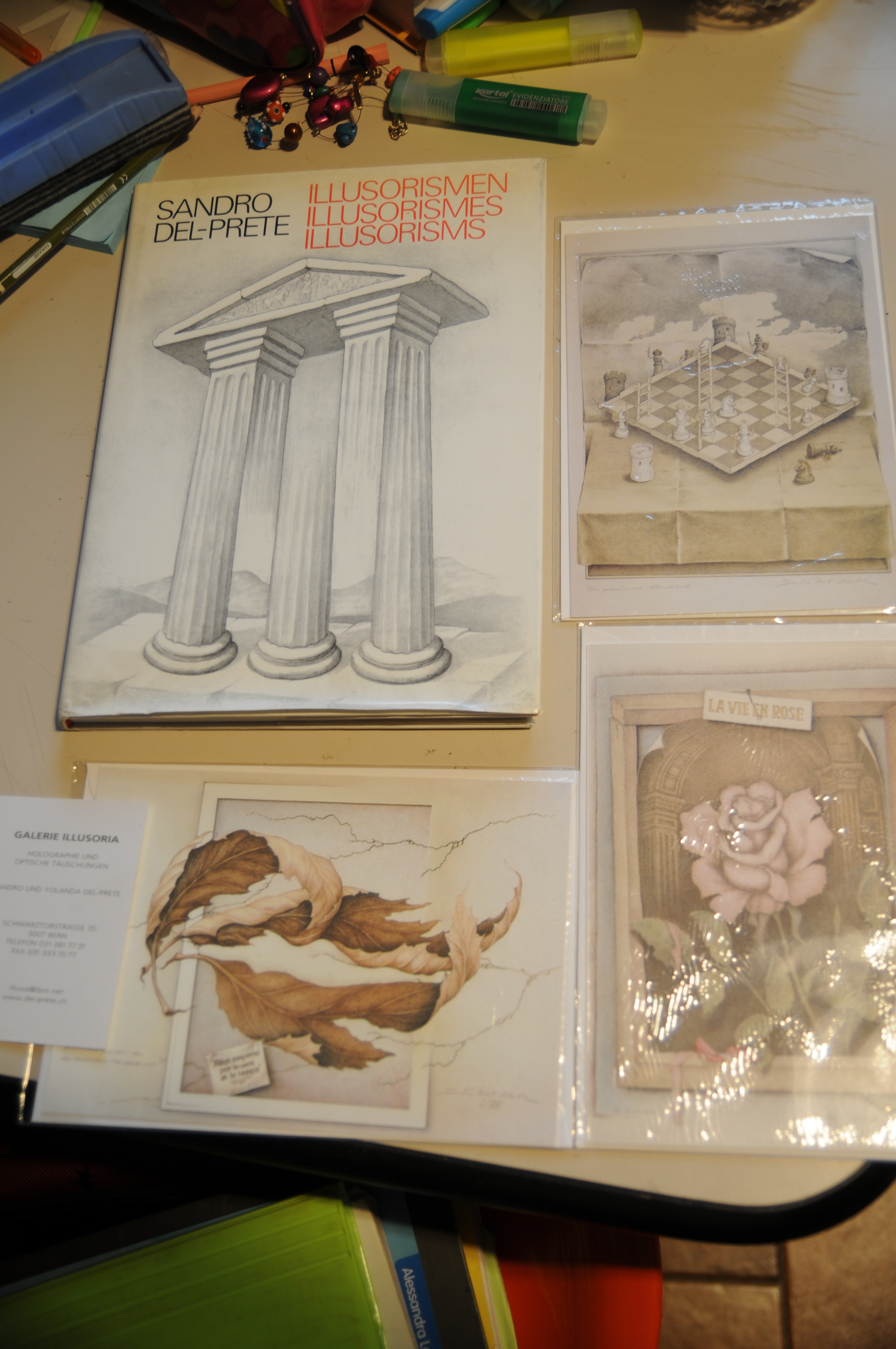 illusorisms illusorismes illusorismen autogafato dall'autore con dedica e litografie