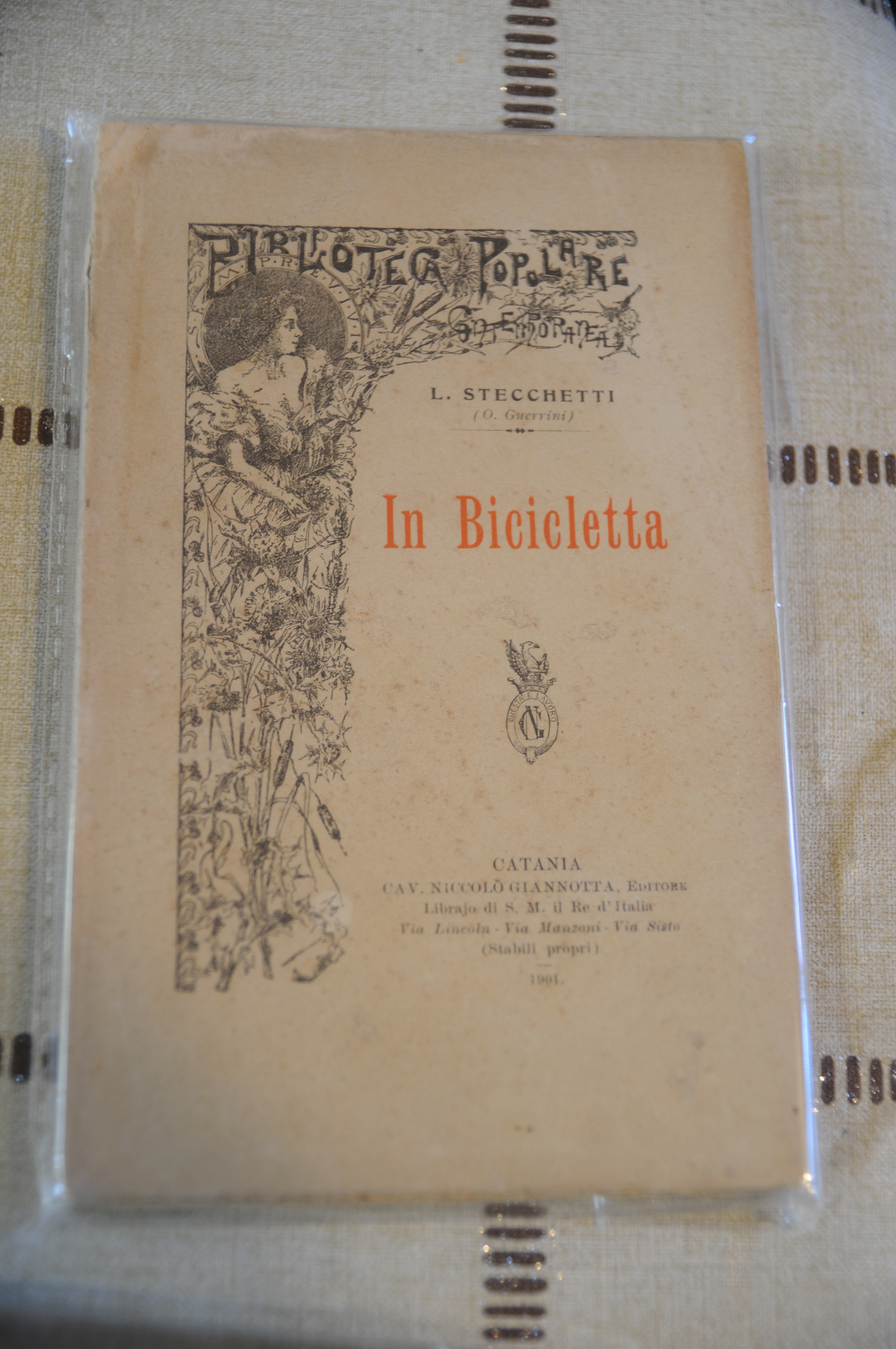 in bicicletta NUOVISSIMO imbustato