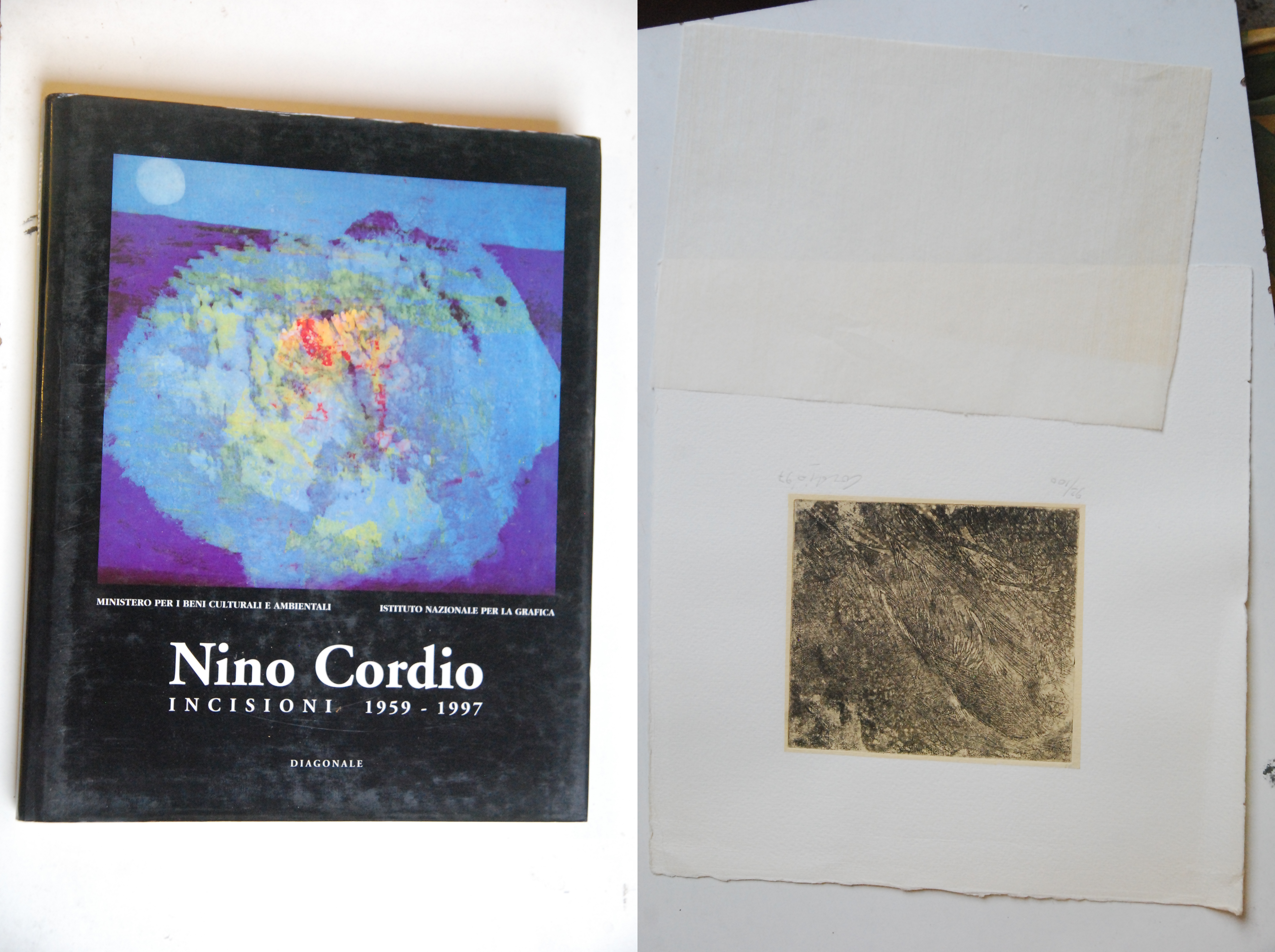 incisioni 1959 1997 con opera interna originale NUOVO