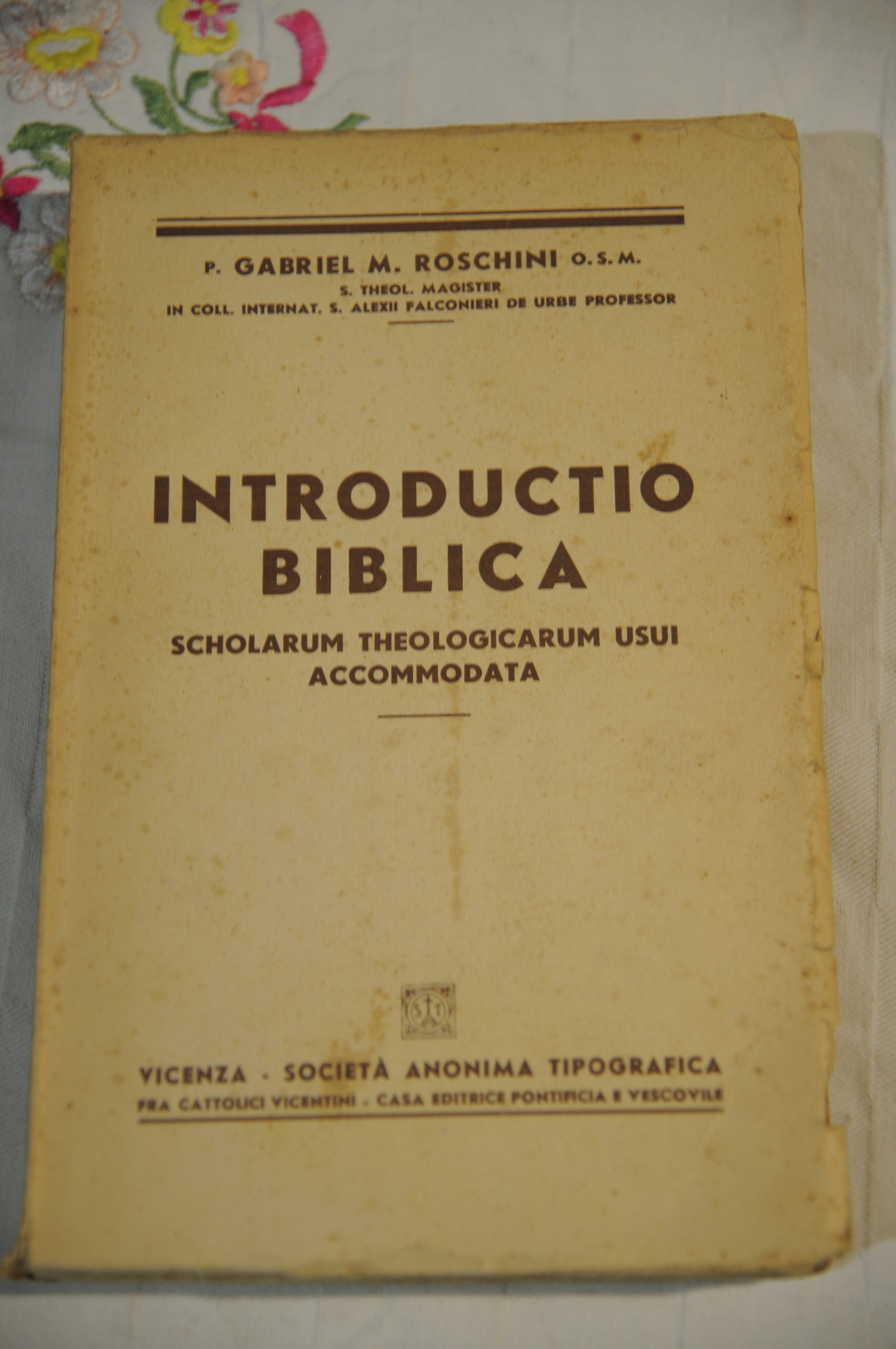 introductio biblica scholarum theologicarum usui accommodata NUOVO