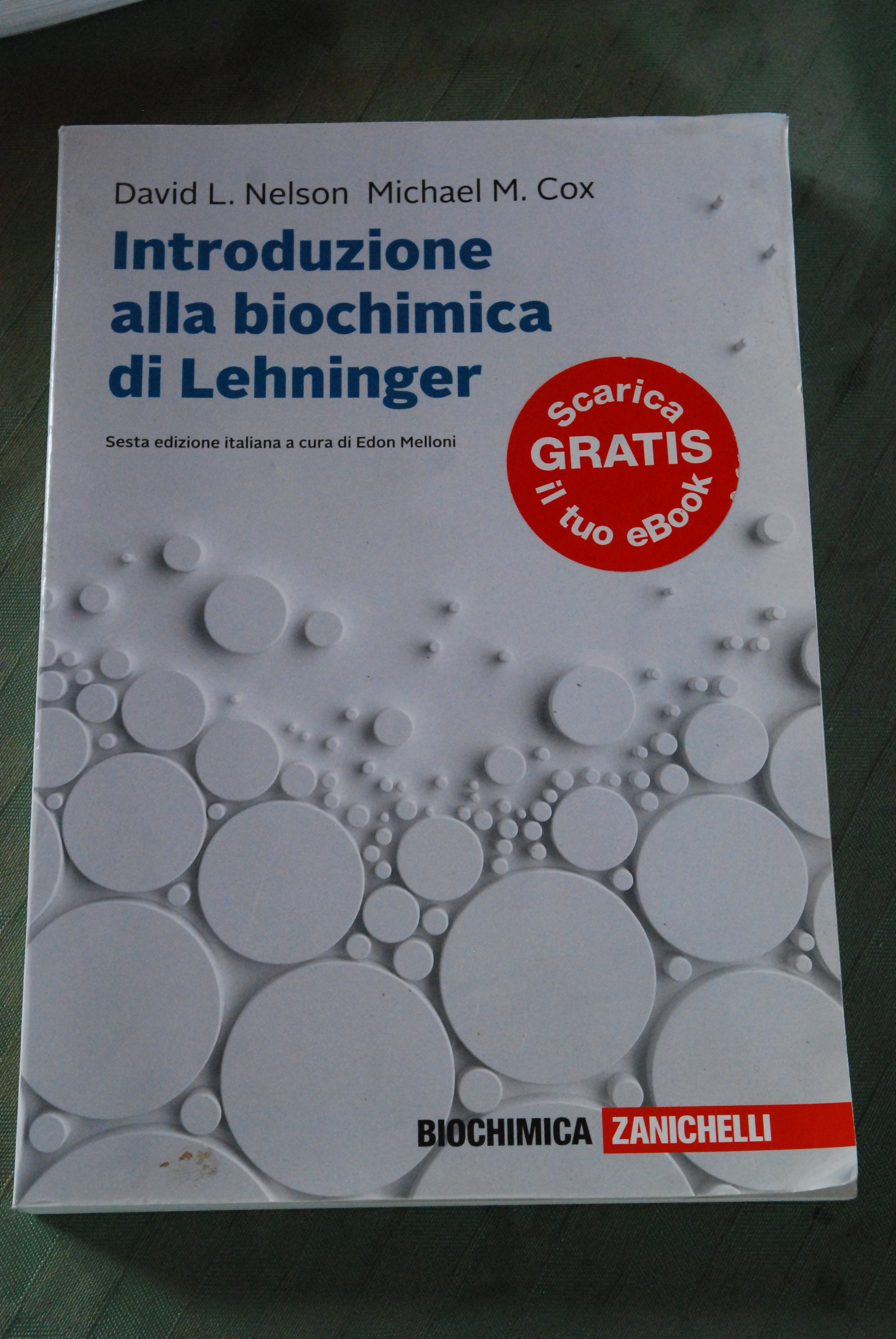 introduzione alla biochimica di lehninger 6 ED. NUOVISSIMO