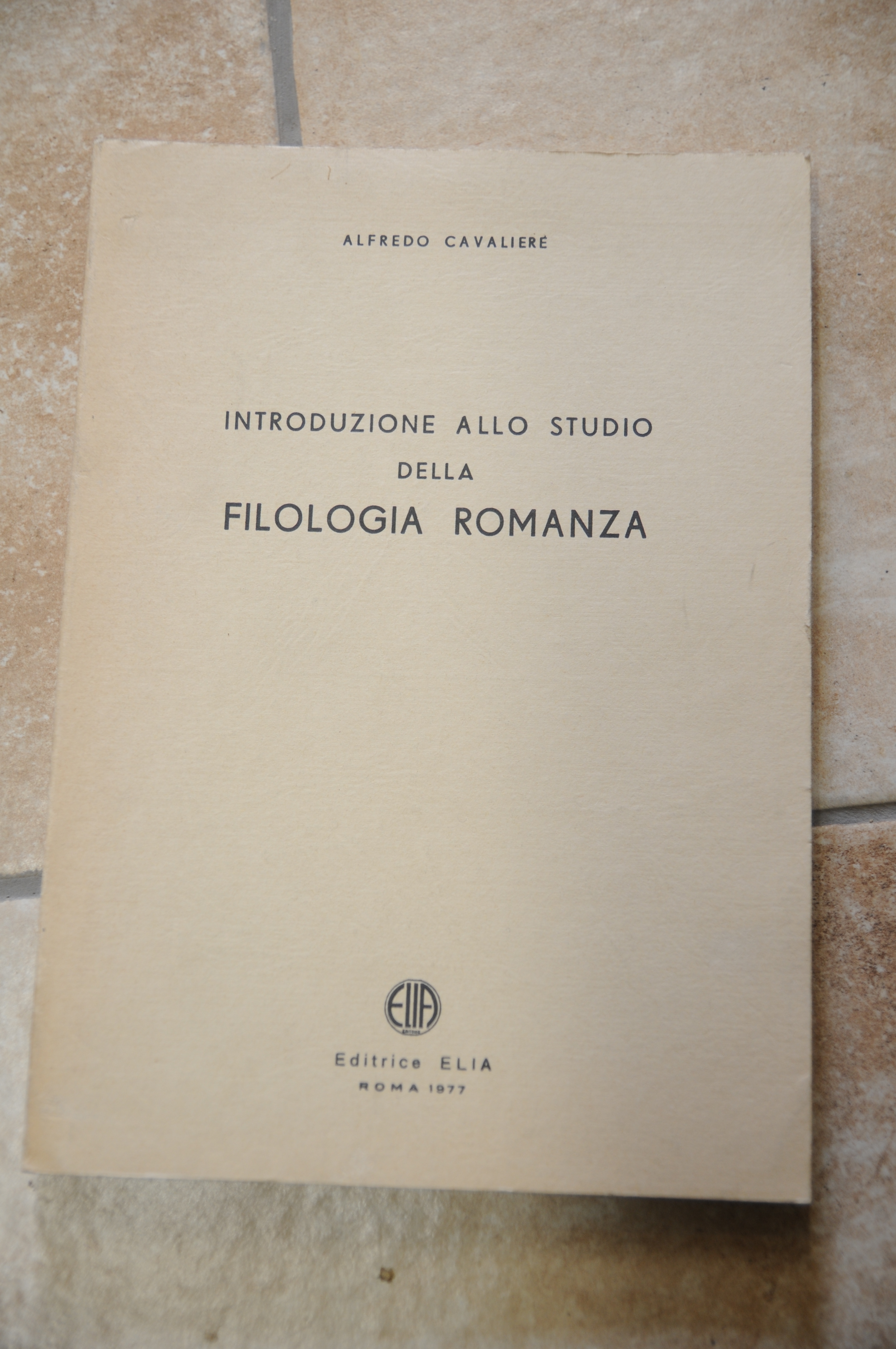 introduzione allo studio della filologia romanza