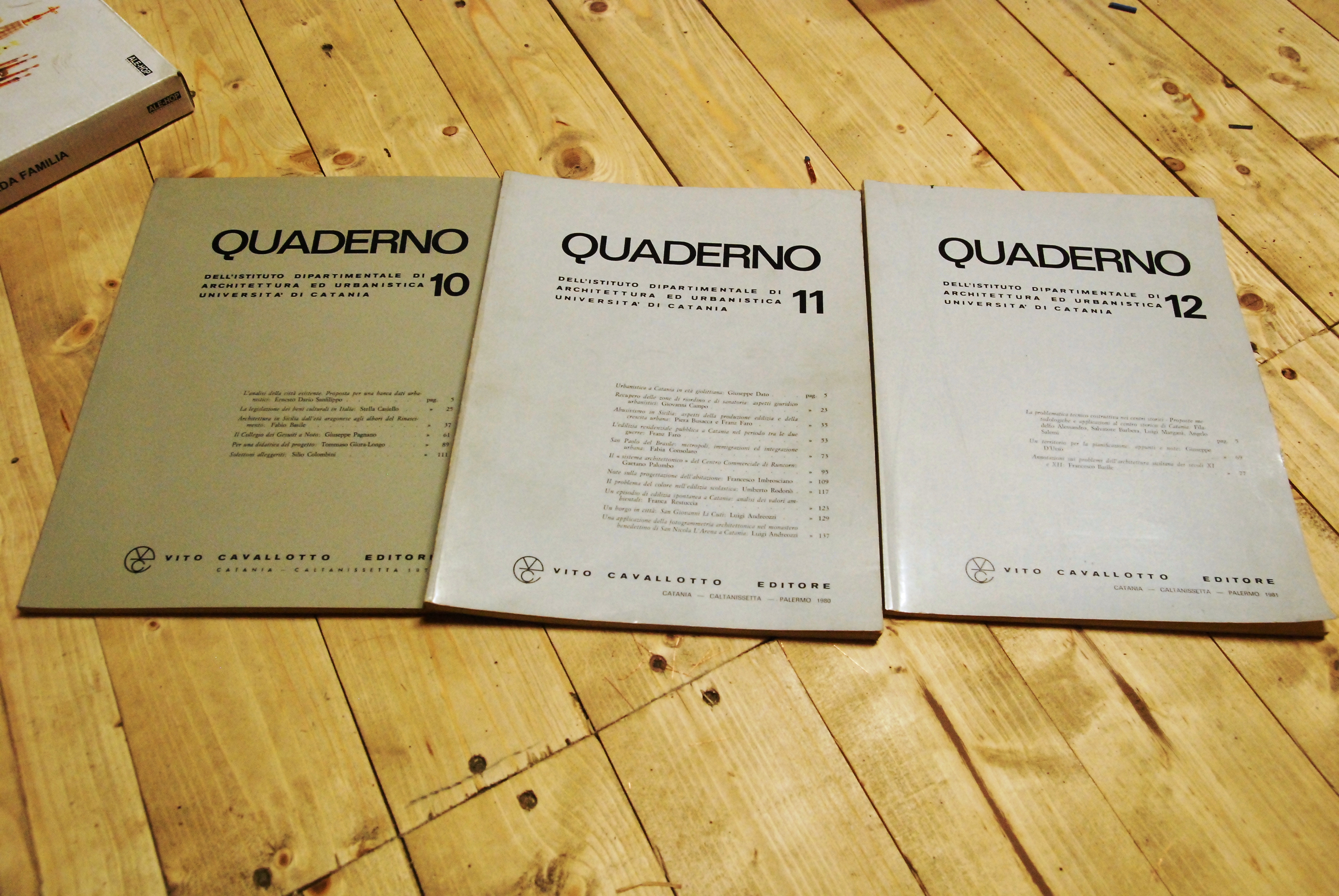 istituto dipartimentale architettura urbanistica di catania nn. 10,11,12 anni 1979 …