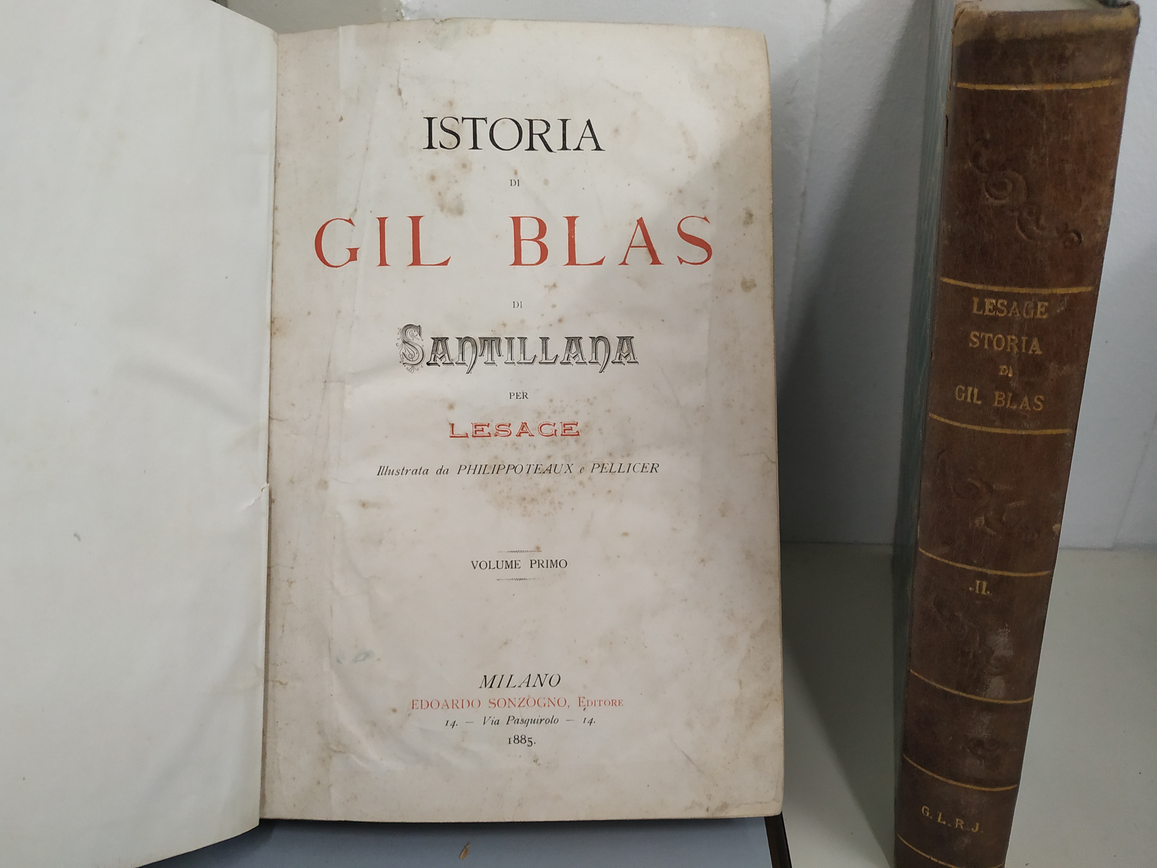 istoria di gil blas di santillana 2 voll. opera cpl.