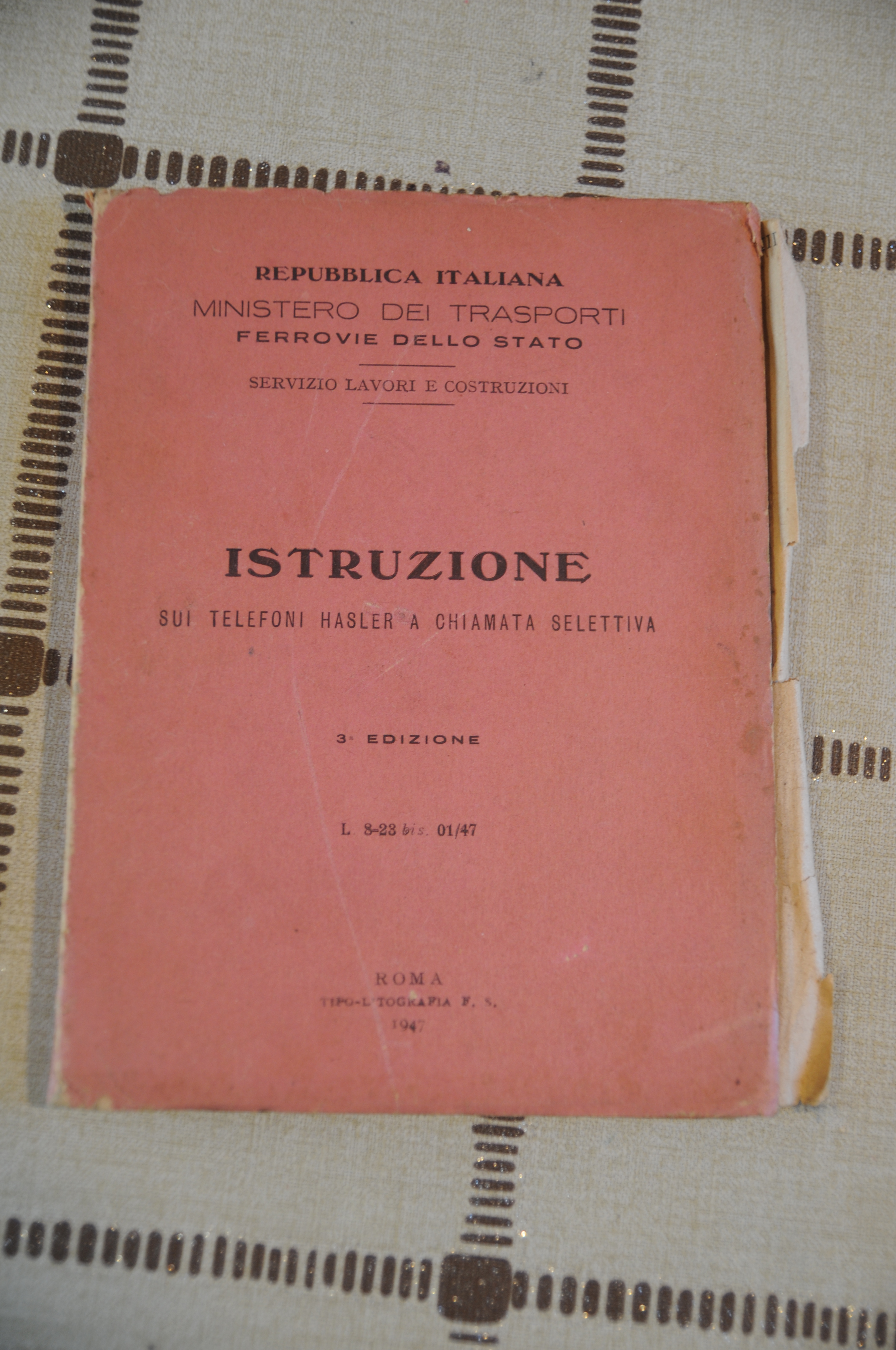 istruzione sui telefoni hasler a chiamata selettiva