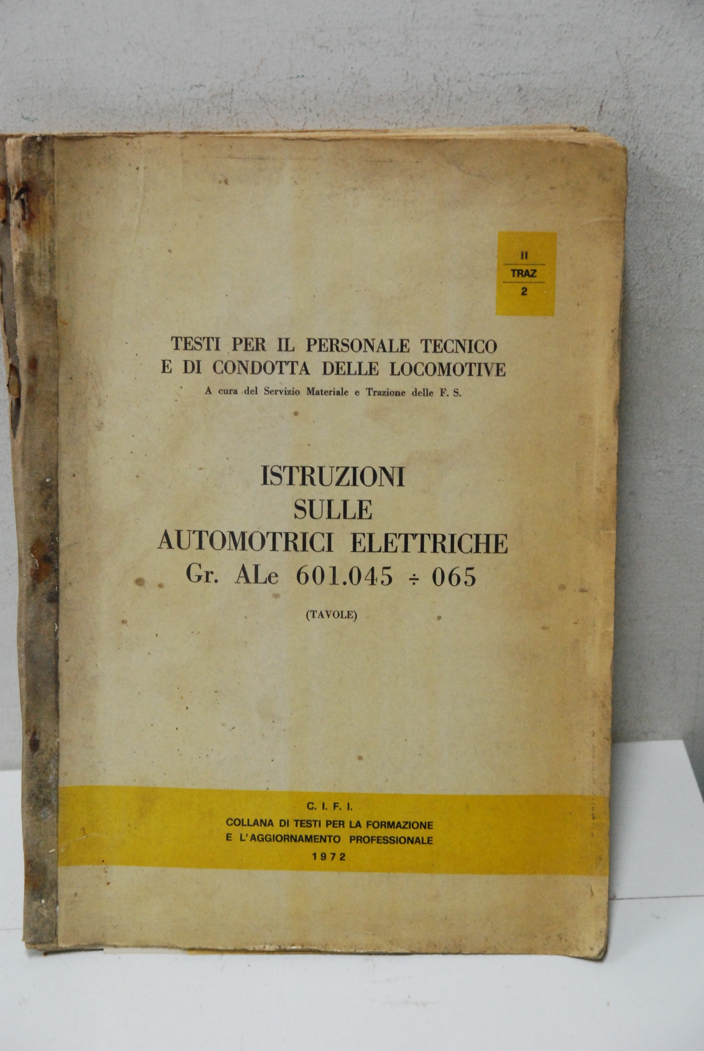 istruzioni sulle automotrici elettriche gr ale 601.045 065