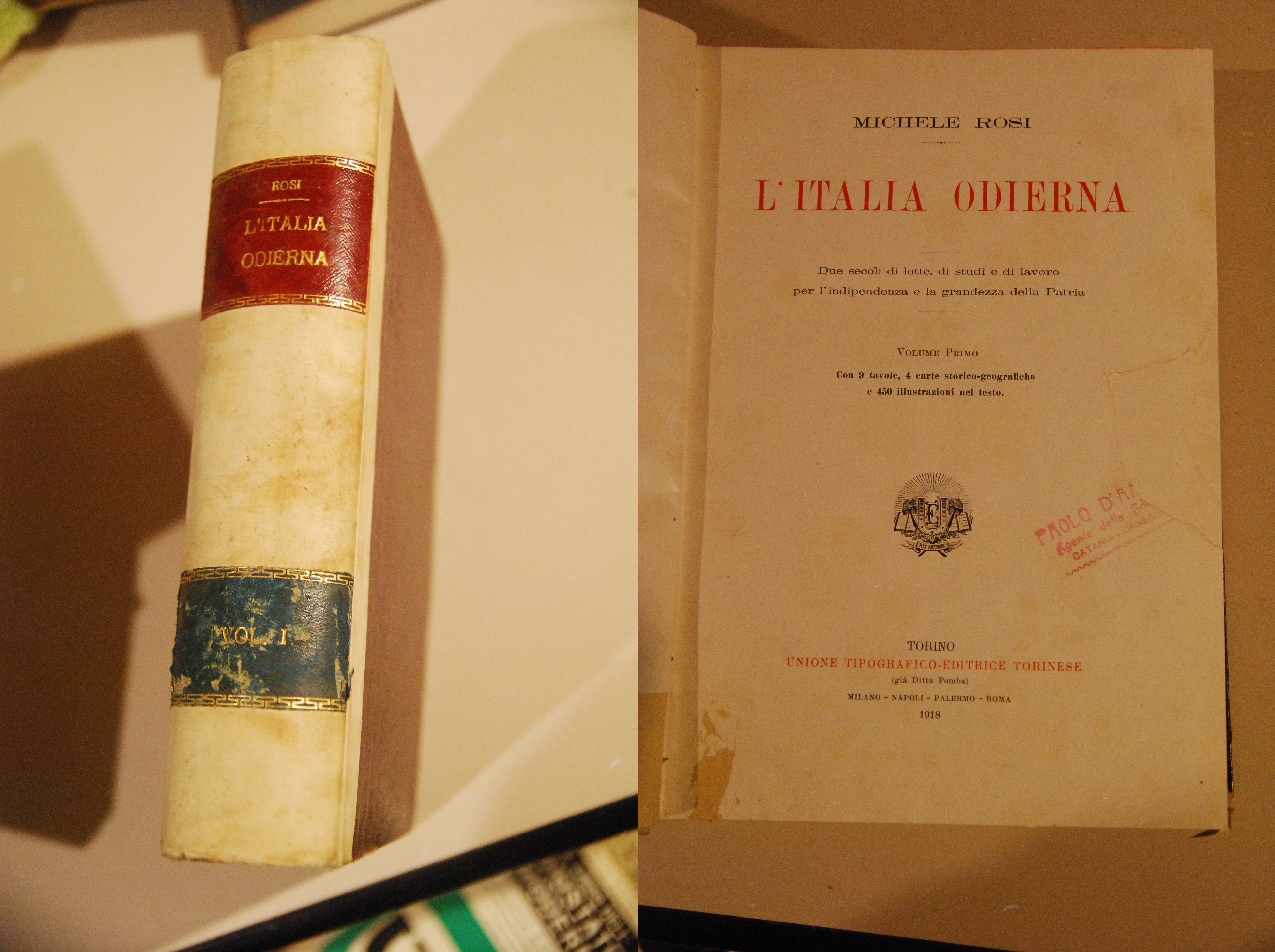 italia l'italia odierna volume primo 1918