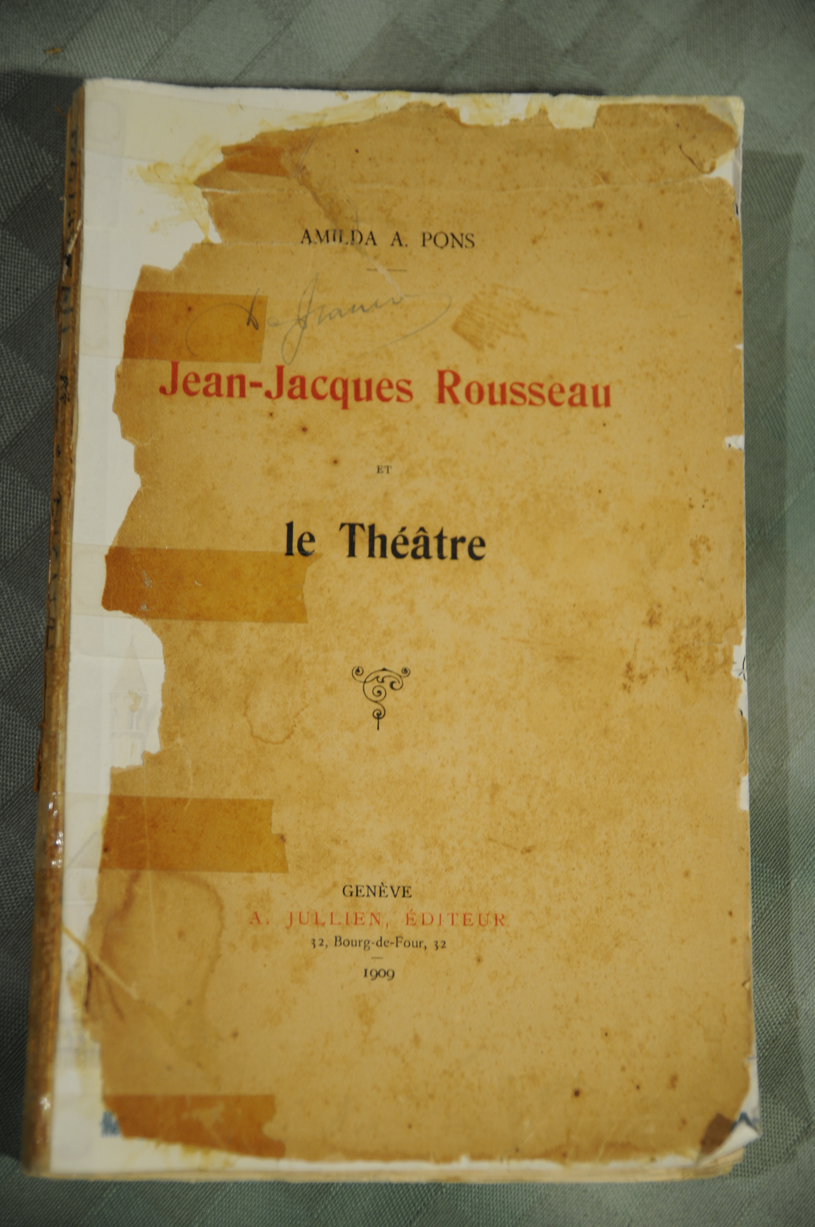 jean jacques rousseau le theatre