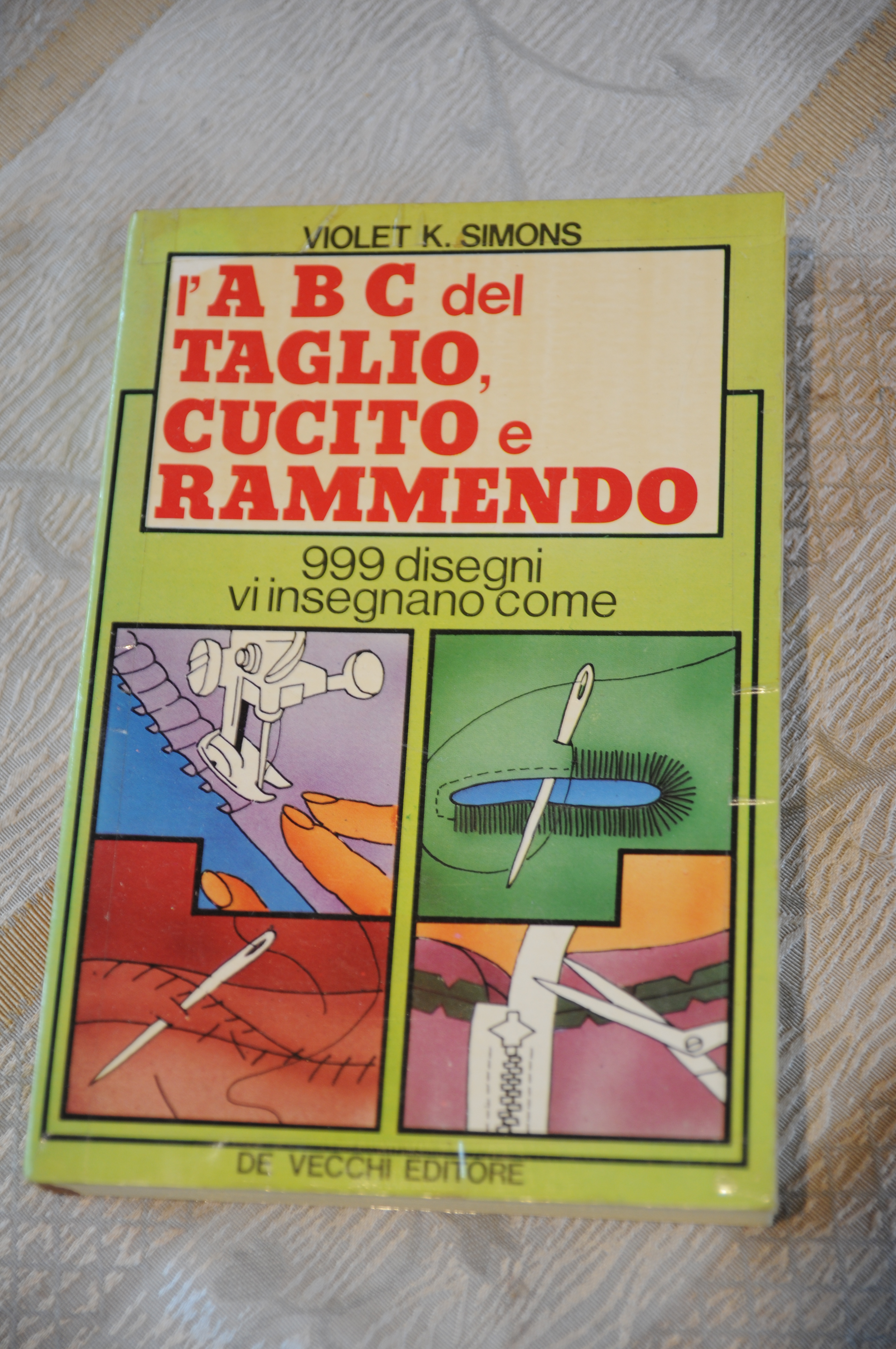 l'ABC DEL taglio cucito e rammendo 999 disegni NUOVO