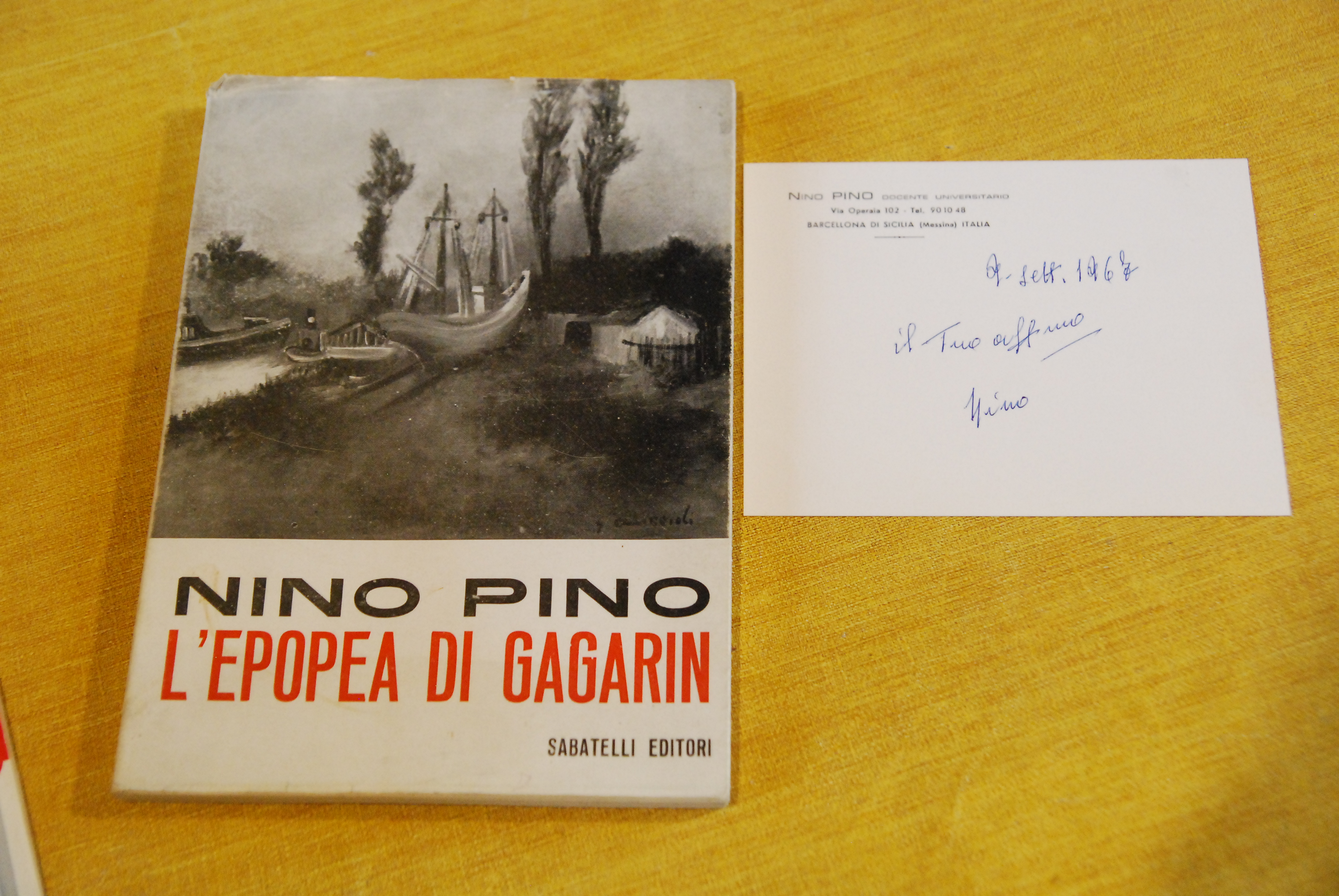 l'epopea di gagarin NUOVISSIMO autografato con dedica anche all'interno