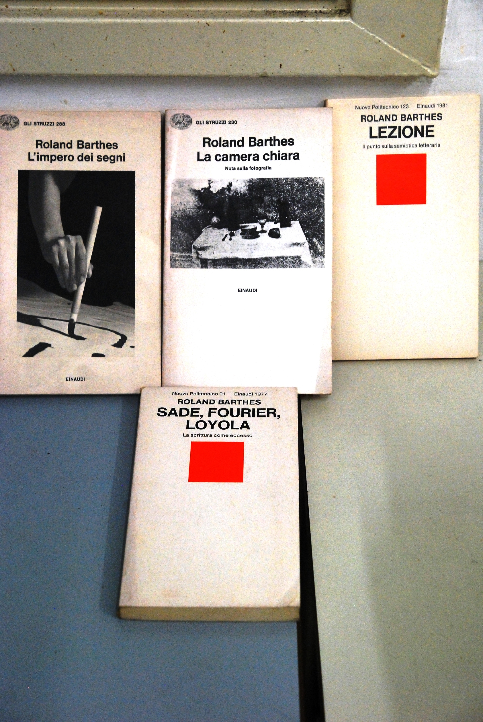 l'impero dei segni la camera chiara sade fourier loyola lezione