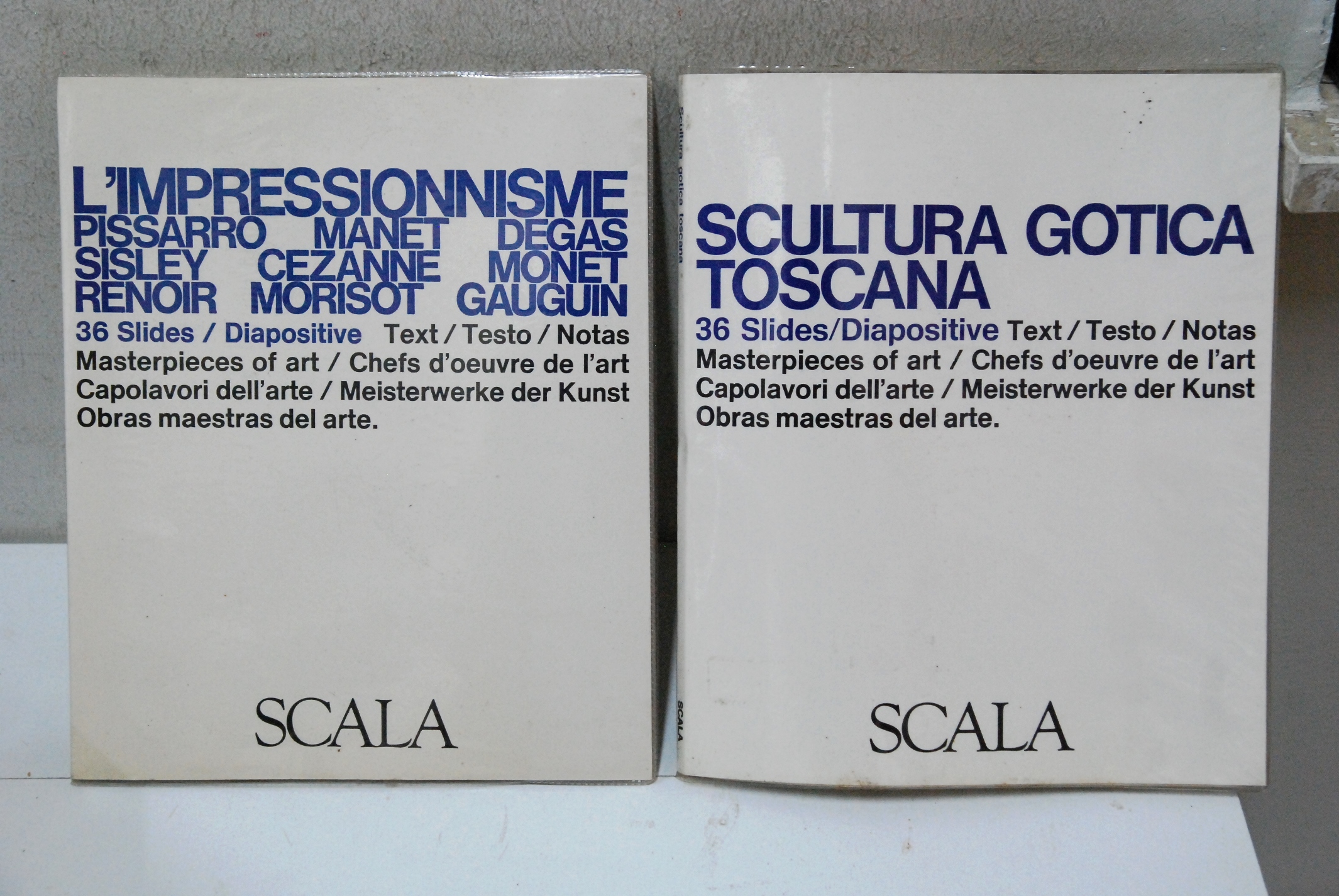 l'impressionisme e scultura gotica toscana - 36 slides 2 voll. …