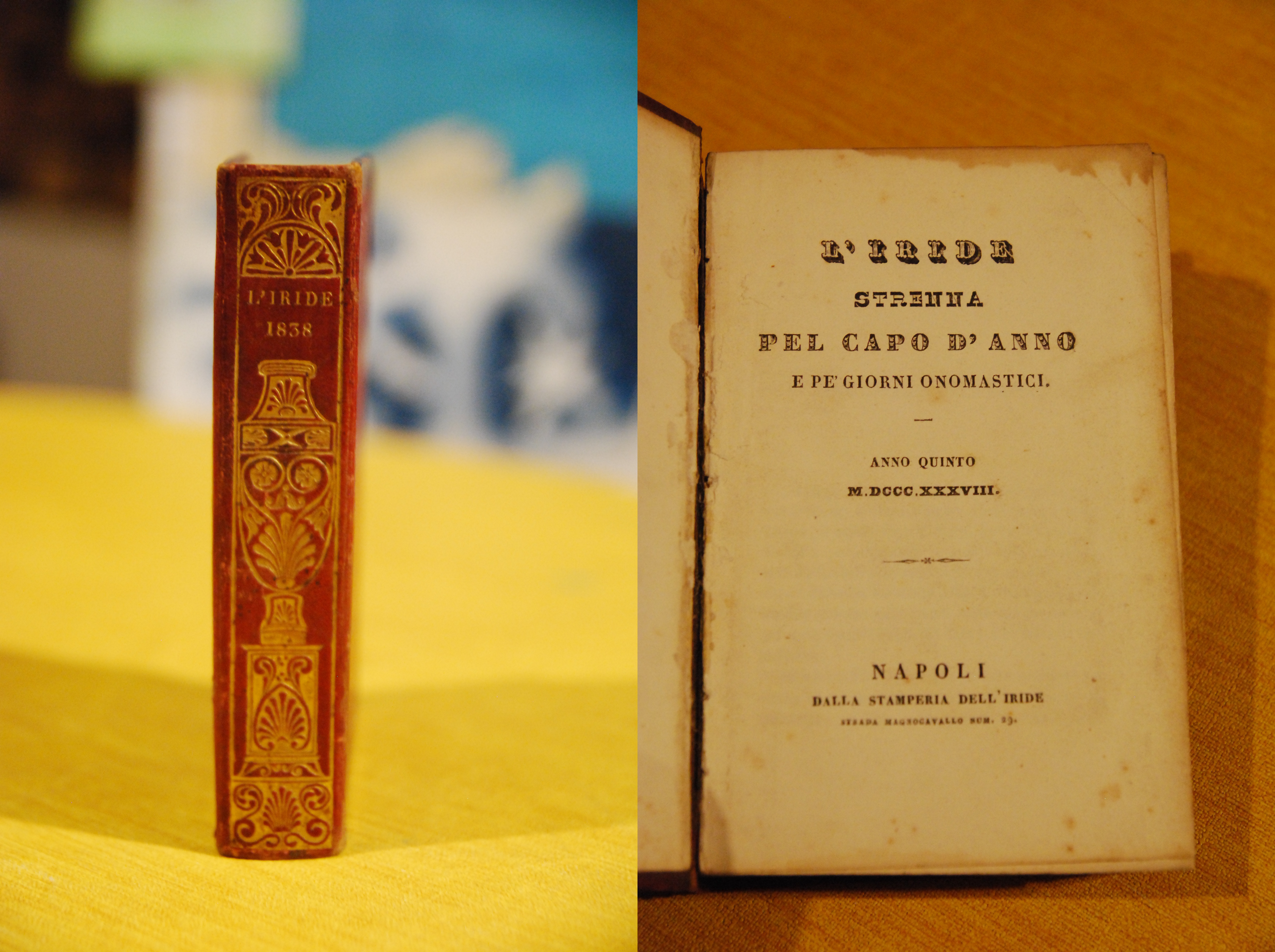 l'iride strenna pel capo d'anno e pe giorni onomastici anno …