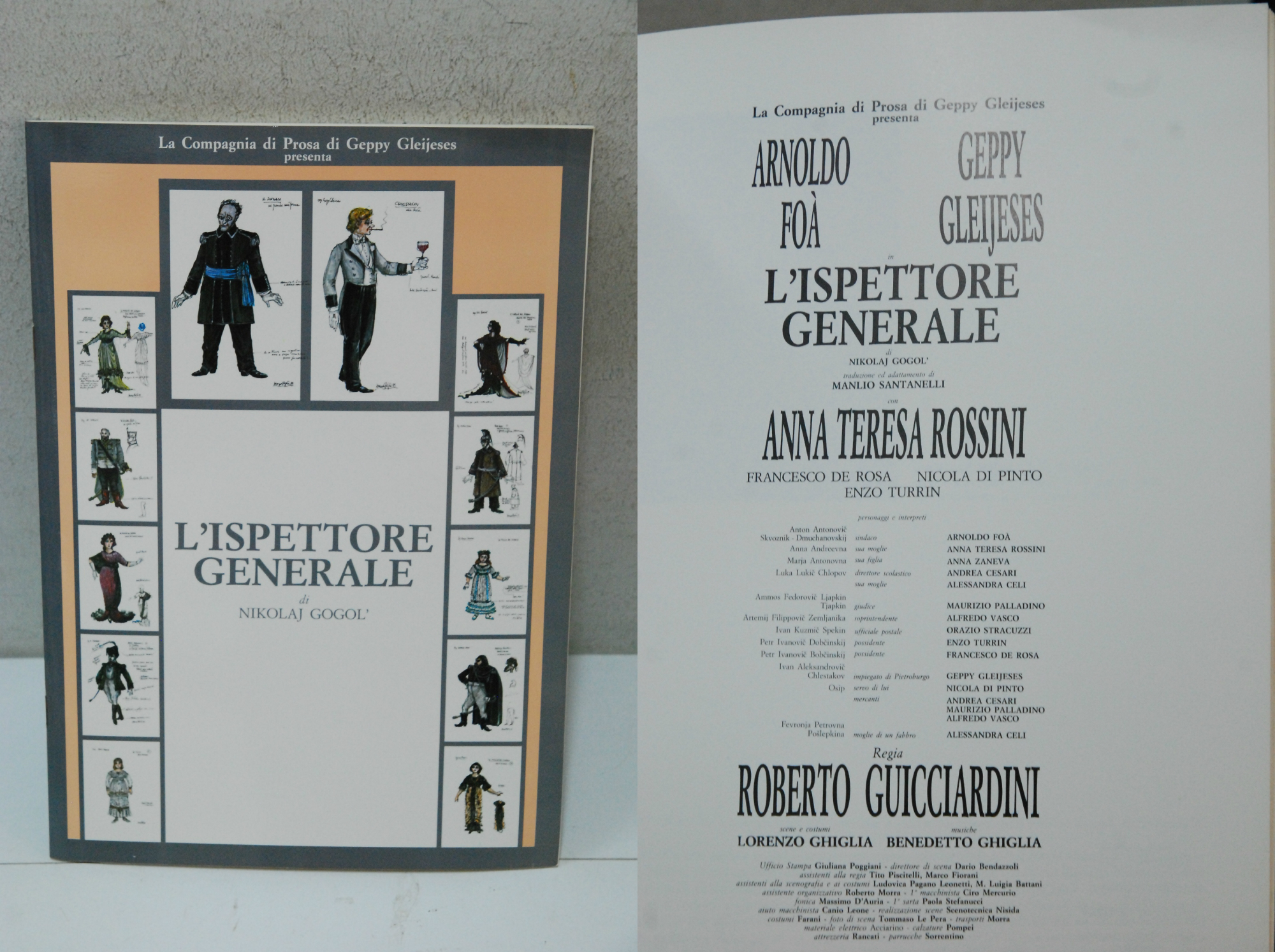 l'ispettore generale manlio santanelli anna teresa rossini francesco de rosa …