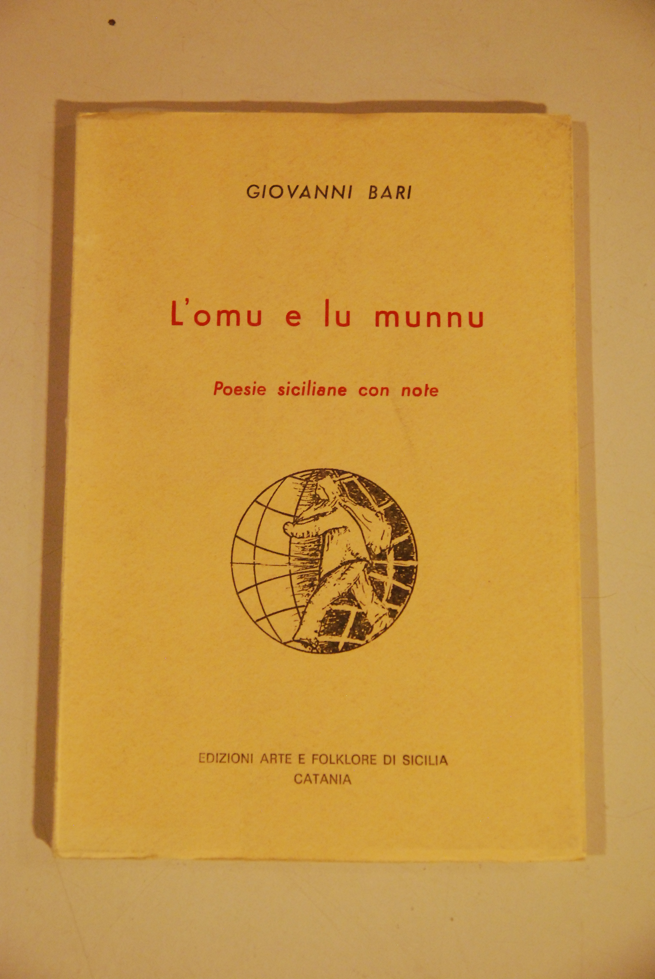 l'omu e lu munnu autografato dall'autore con dedica