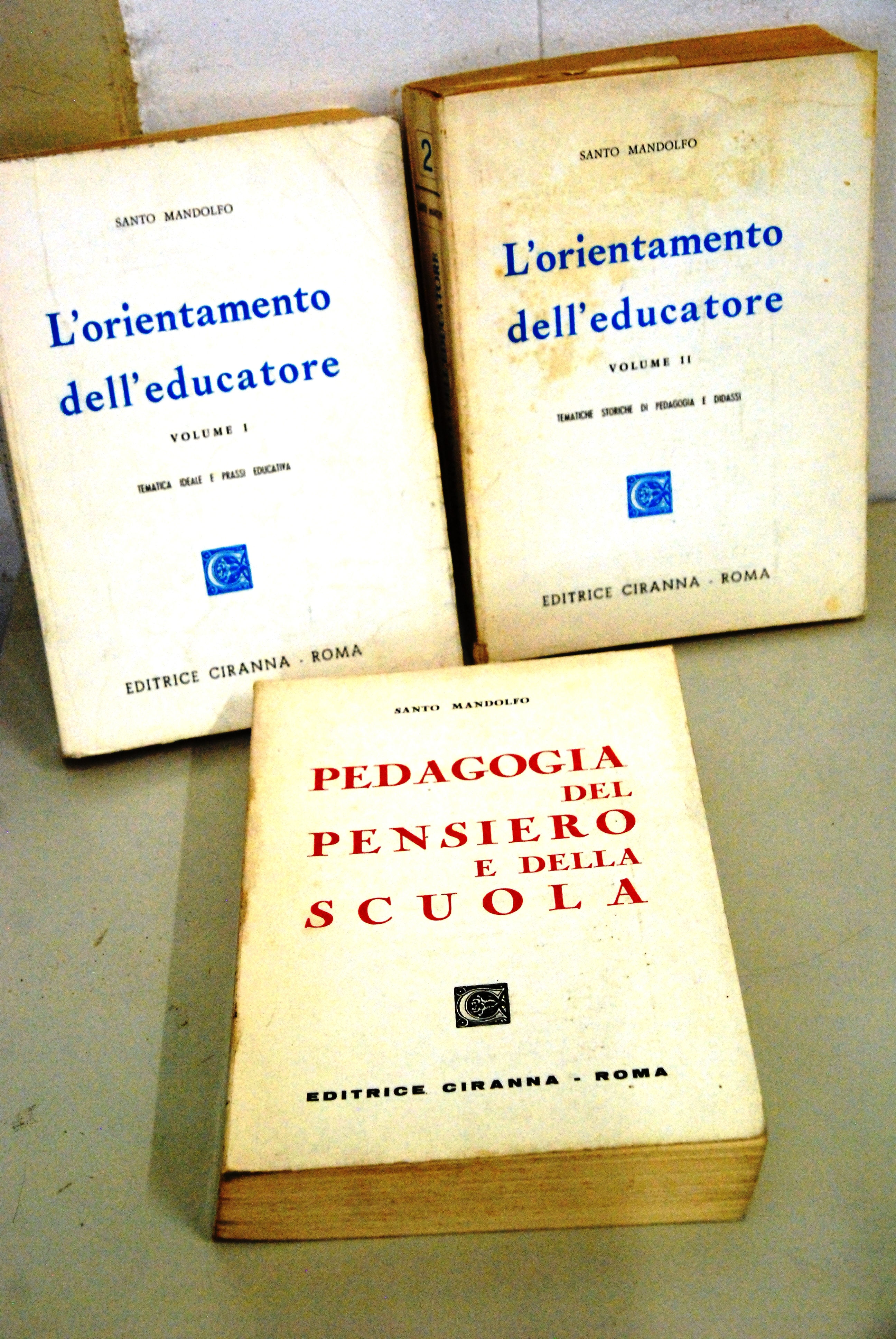 l'orientamento dell'educatore e pedagogia del pensiero e della scuola